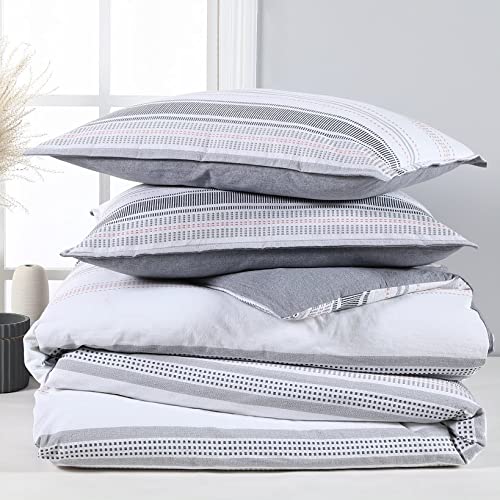 Premium Horizon Stripe Comforter Set - Twin Size Bedding for Cozy Comfort | Perfect for Guest Rooms, Dorms & Modern Bedrooms