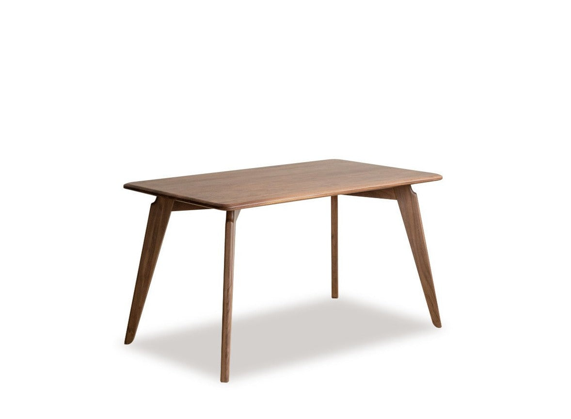 Premium Black Walnut Solid Wood Dining Table - Handcrafted North American Hardwood, Rustic Farmhouse Style for Dining Room & Kitchen Decor