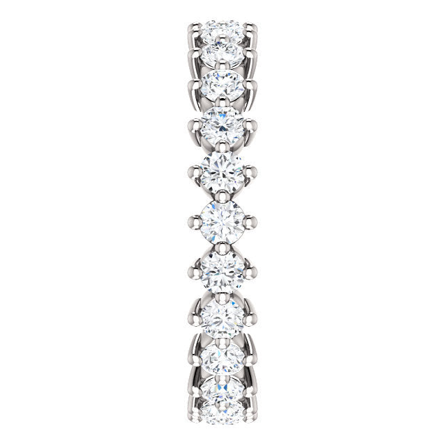 1.0tcw Diamond Wedding Band - Eternity Ring for Women, 14K White Gold Diamond Anniversary Ring, Perfect for Engagement, Wedding & Special Occasions