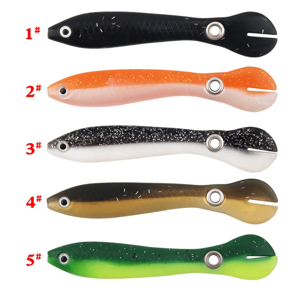 Premium Bionic Soft Fishing Lures - 10 Pcs Realistic Bass Trout Saltwater Freshwater Fishing Baits for Bass, Walleye, Pike - Perfect for Lake, River & Ocean Fishing Adventures
