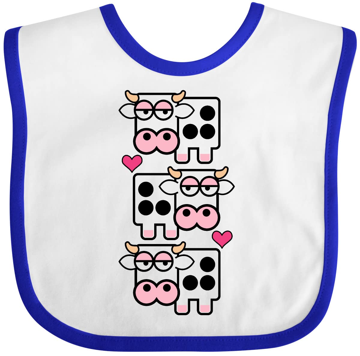 Inktastic Cow Baby Clothes - Adorable Farm Animal Print Outfit & Bib Set for Newborns & Toddlers - Perfect for Farm-Themed Parties, Photo Shoots & Everyday Wear