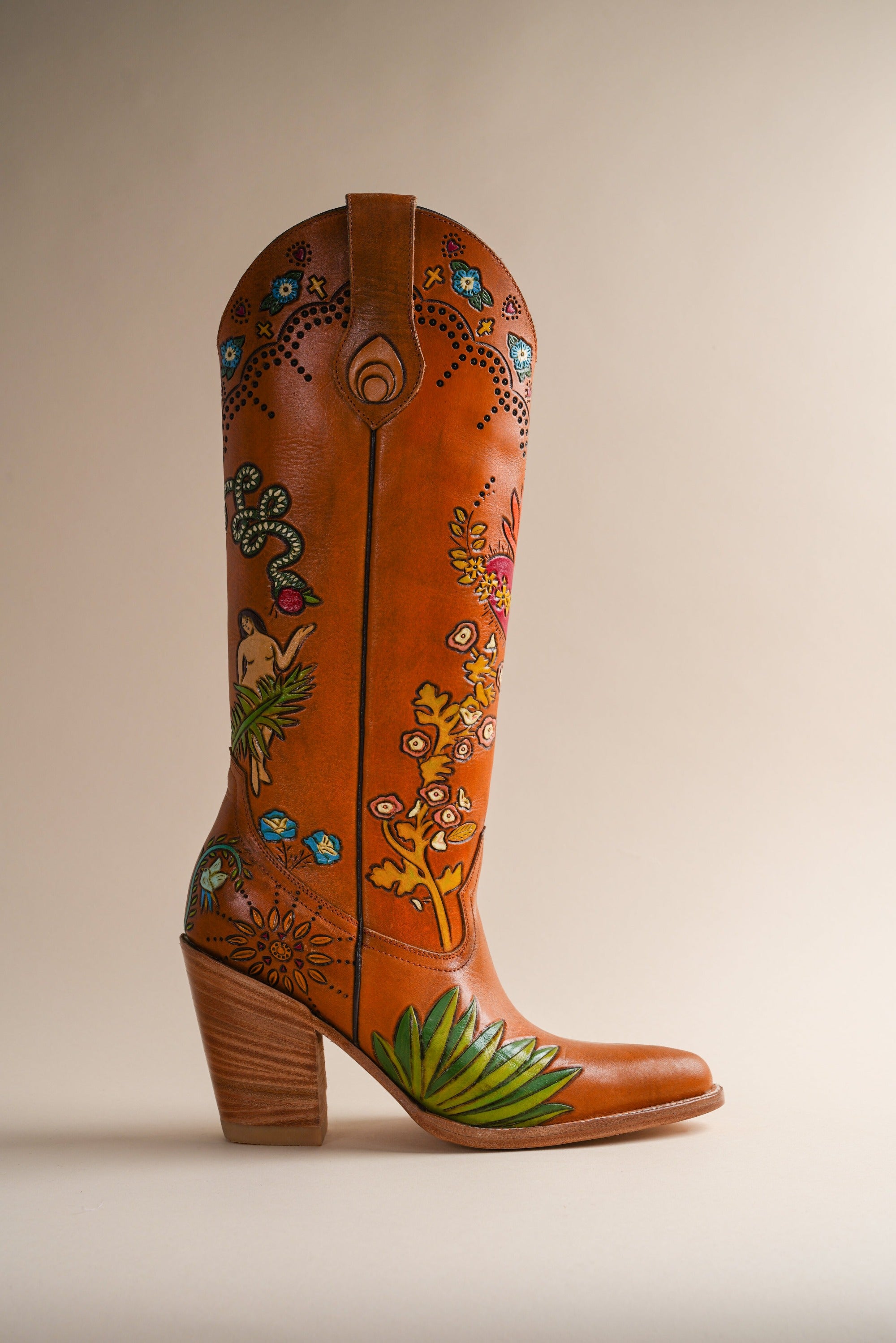 Eve Doodle Cowboy Boots for Women - Stylish Western Ankle Boots with Hand-Painted Designs | Perfect for Country Music Festivals, Rodeos & Western Fashion Outfits