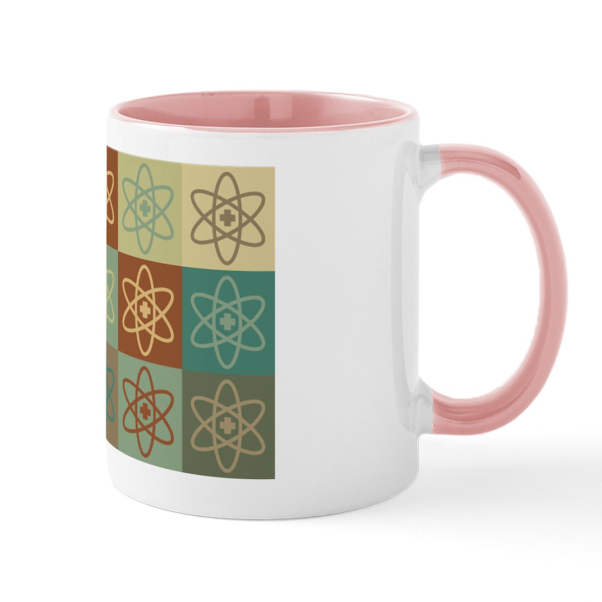 Nuclear Medicine Pop Art Ceramic Coffee Mug - 11 oz (325 ml) Funny Doctor Gift for Radiologists, Chemists & Medical Students - Perfect for Hospitals, Labs & Coffee Breaks