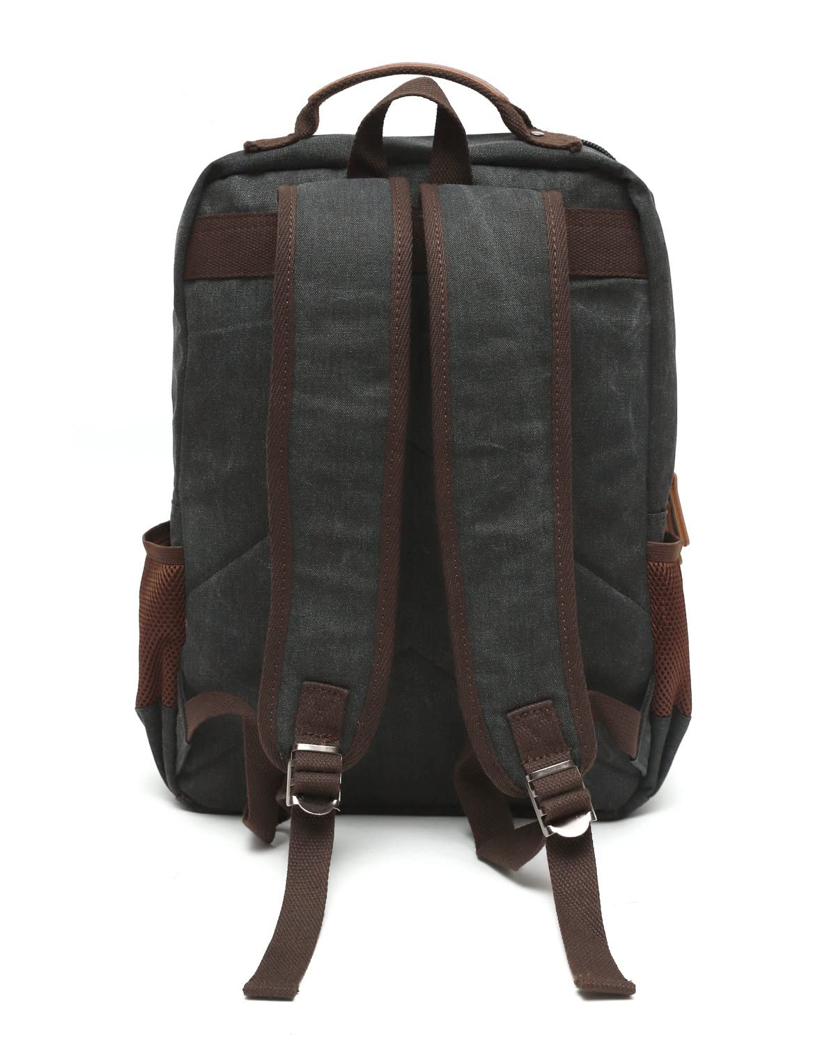 Vintage Canvas Travel Backpack - Durable Laptop Rucksack with Message Design (220807-02) - Perfect for College, Commuting & Outdoor Adventures
