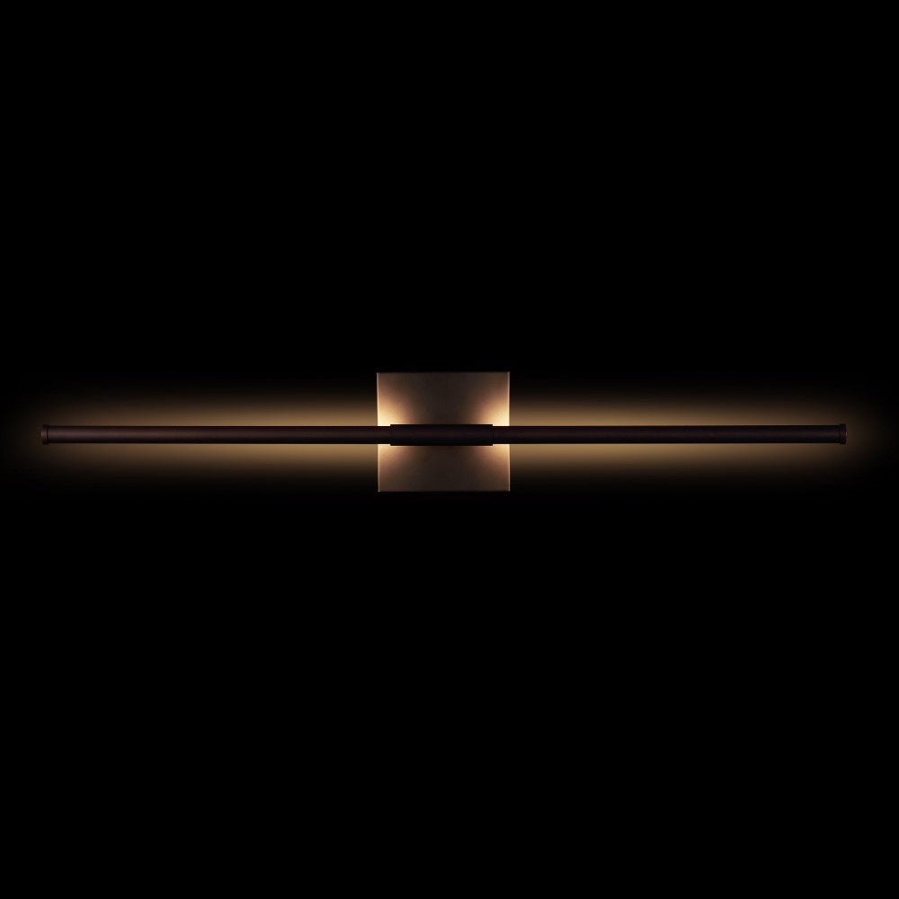 Dimmable LED Wall Sconce Light Fixture - 28 Inch Modern Metal Wall Light with Integrated LEDs for Bedroom, Living Room, and Hallway Lighting