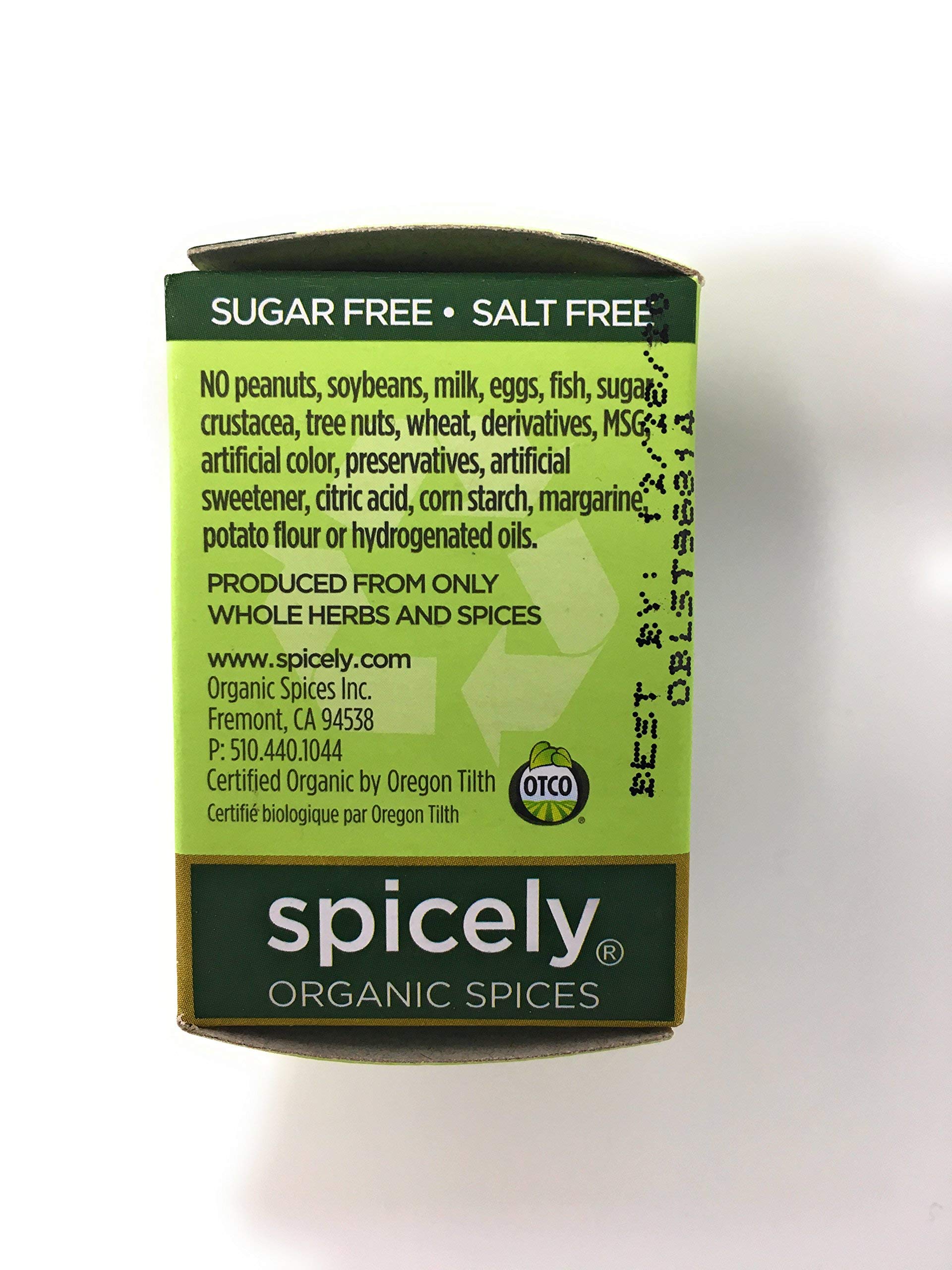 Organic Basil Leaves by Spicely - 0.1 Oz | USDA Certified Organic, Gluten-Free, Non-GMO | Perfect for Cooking, Pizza, Pasta & Salad Seasoning