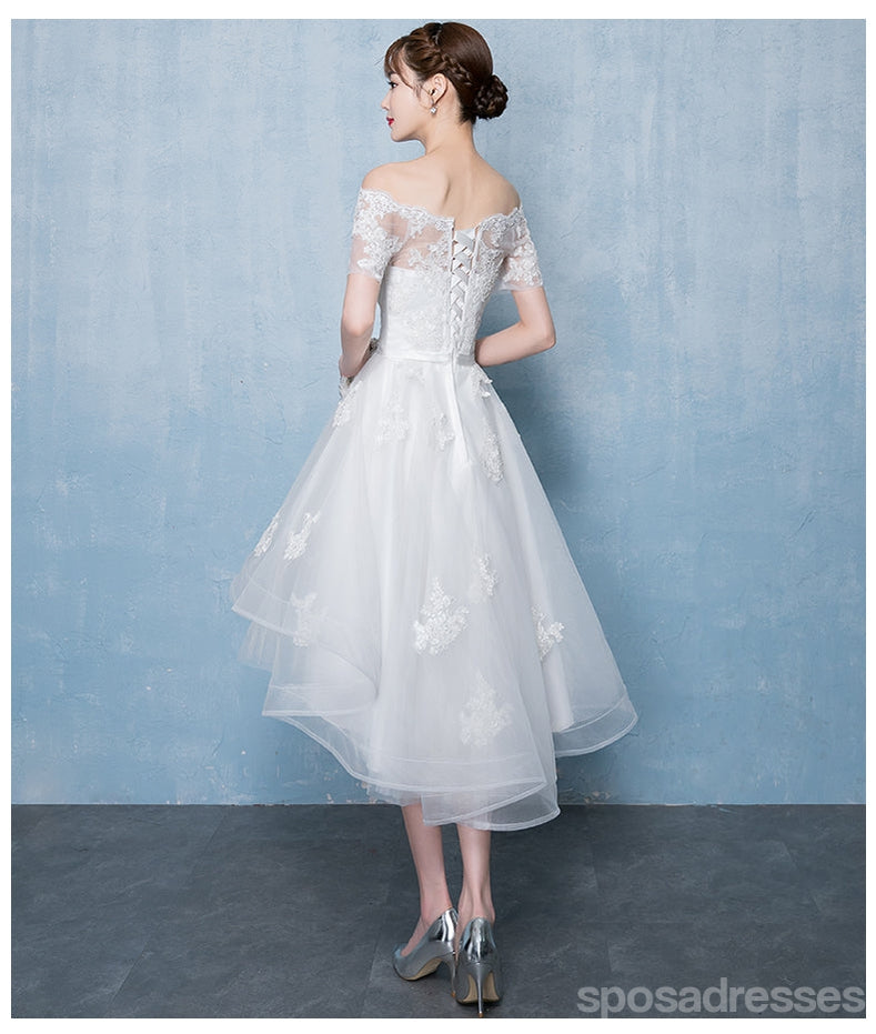 Elegant Off Shoulder Short Sleeve Homecoming Dress - Affordable Prom Gown for Women (Style CM915) | Perfect for Parties, Dances & Special Occasions