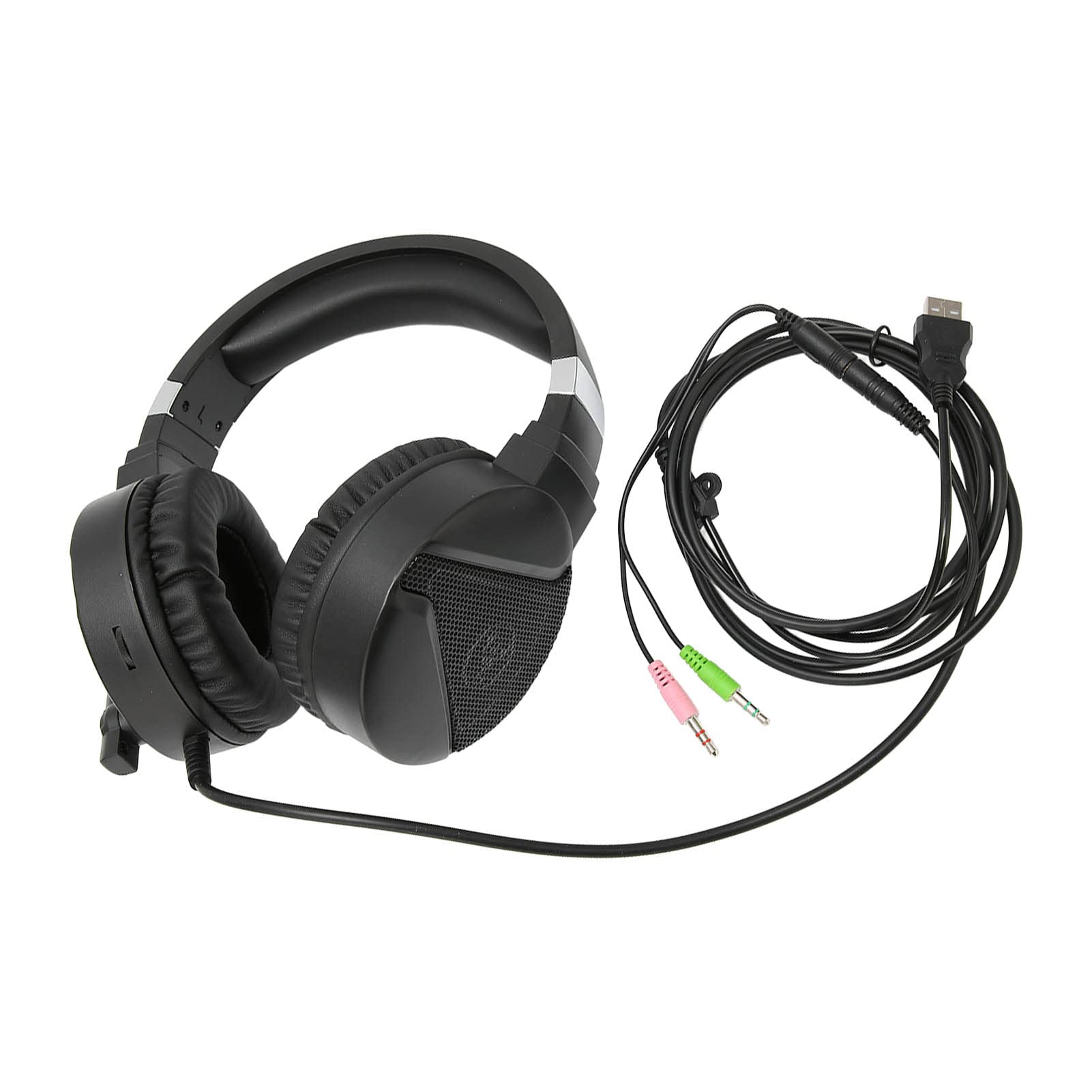 F16 7.1 Surround Sound Gaming Headset with Noise-Canceling Mic & RGB Lighting - Stereo PC Headphones for Immersive Gaming, Streaming & Online Meetings