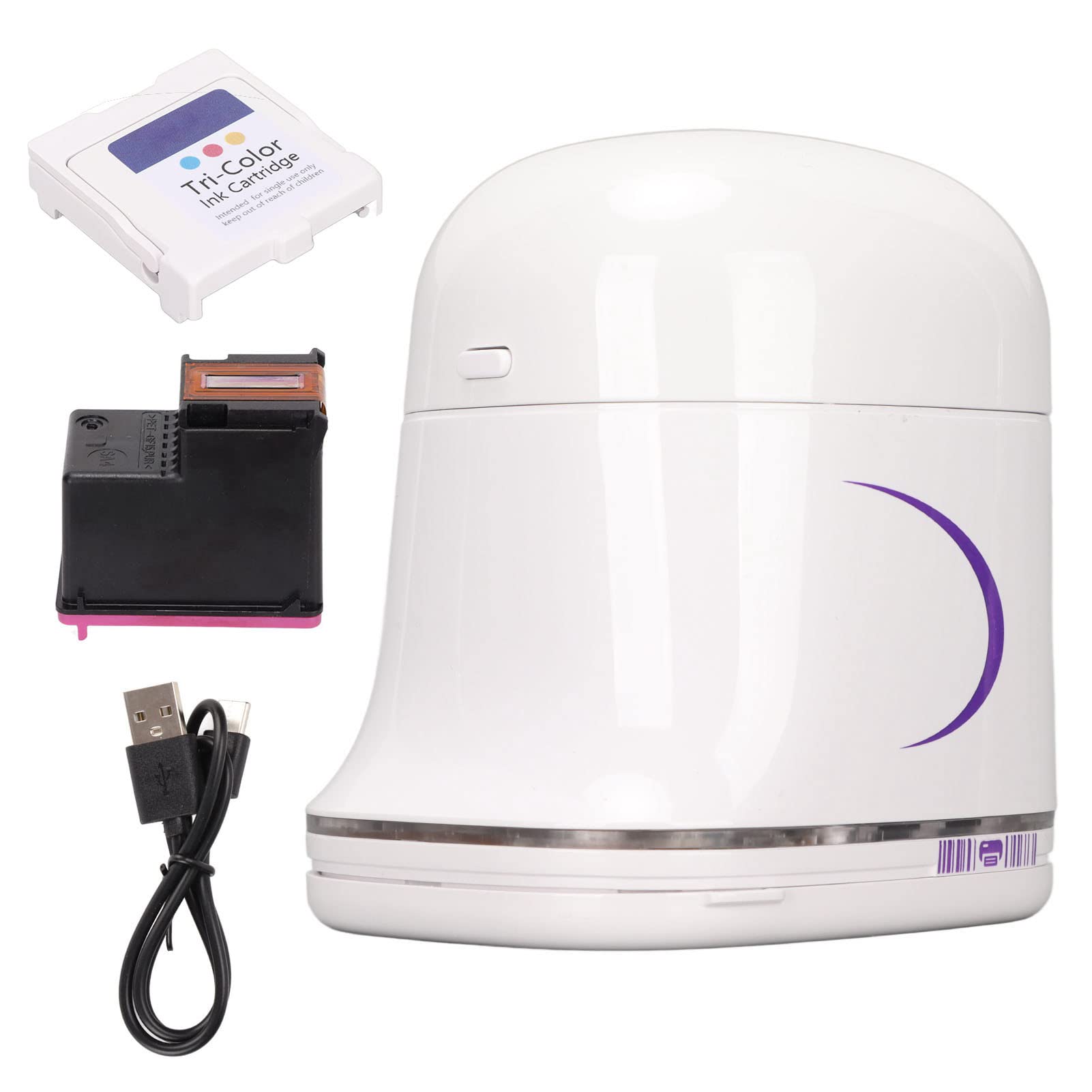 GOWENIC Handheld Portable Color Printer - 1200 DPI Mini Inkjet Printer with Bluetooth & App Support for Custom Labels, Text, Numbers, Codes & Patterns | Perfect for Home Organization, Office Labeling & Craft Projects