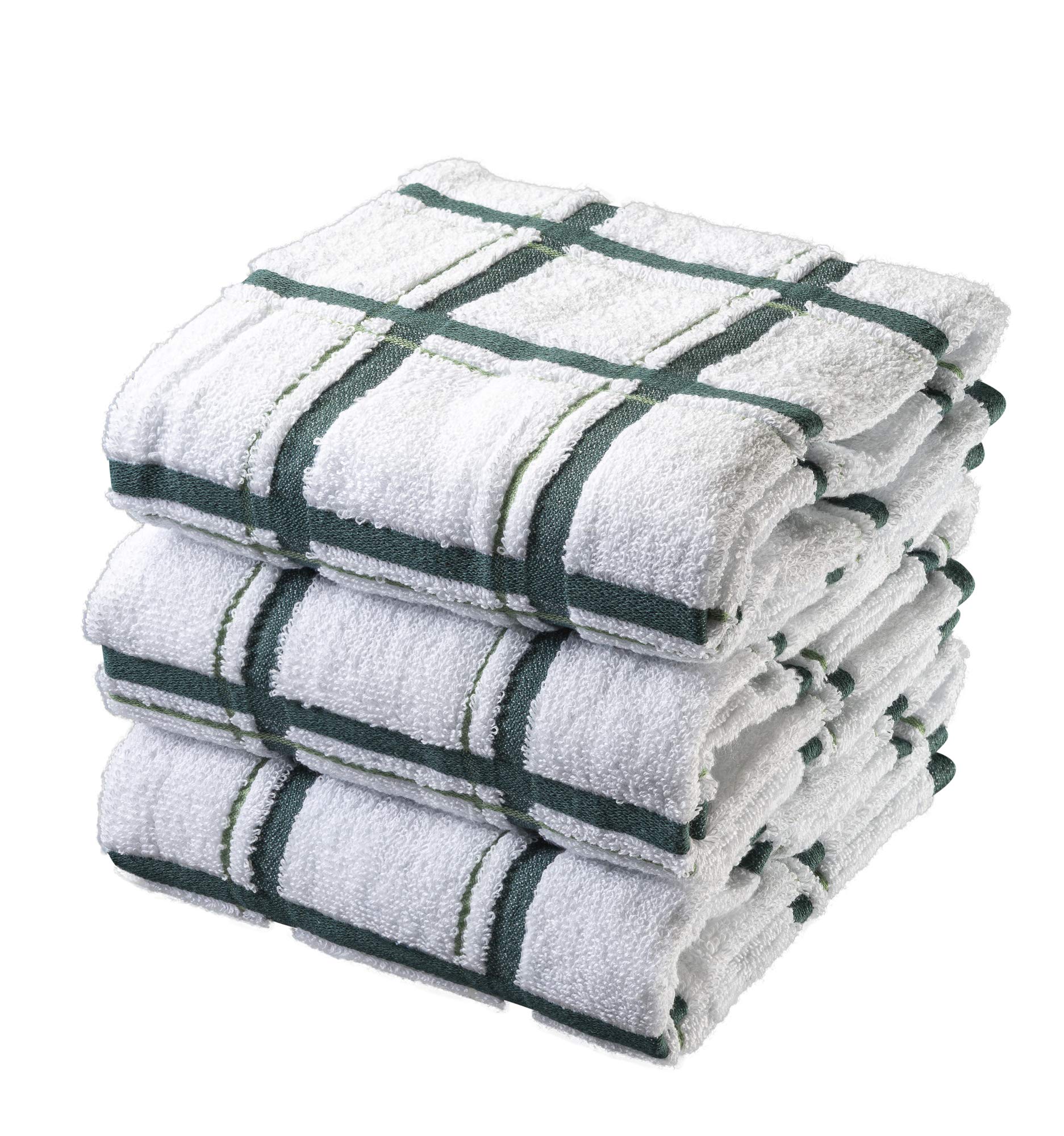 XLNT Premium 12-Pack Large Kitchen Towels - 100% Cotton Ultra Absorbent Dish Towels (20