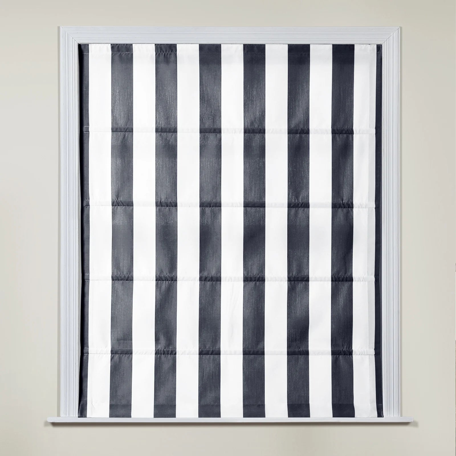Celia Patterned Cordless Roman Shade Window Treatment - Blackout Fabric for Bedroom & Living Room Privacy & Light Control