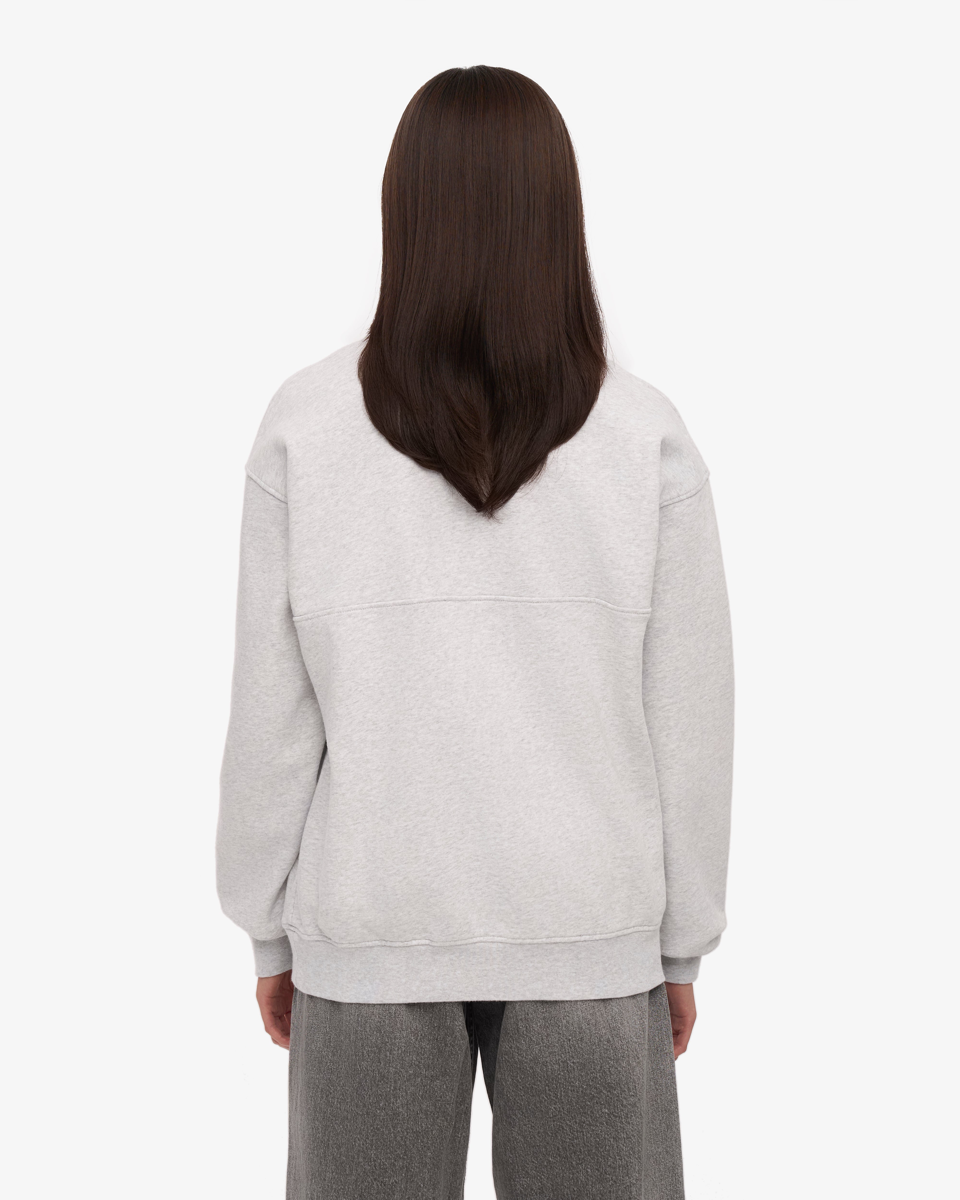 Organic Quarter Zip Sweater for Men & Women | Soft & Warm Snow Melange Pullover | Perfect for Winter Outdoors, Hiking & Casual Wear