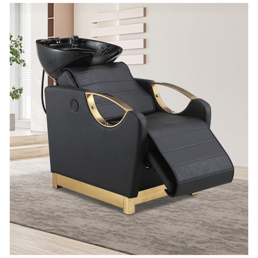 SalonLand Professional Shampoo Unit Massage Chair for Hair Salons - Ergonomic Back Washing Station with Adjustable Features for Ultimate Client Comfort | Perfect for Salon Spa Treatments & Hair Care Services