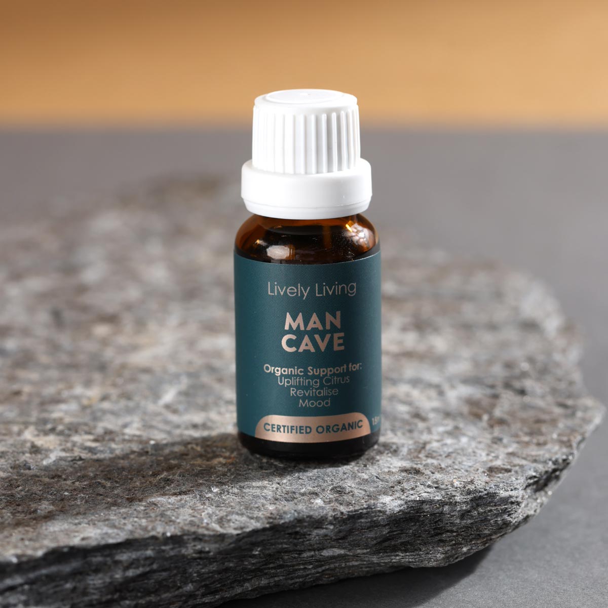 Organic Essential Oil for Men - 15ml Aromatherapy Oil for Relaxation, Stress Relief & Focus - Perfect for Man Cave, Meditation & Massage
