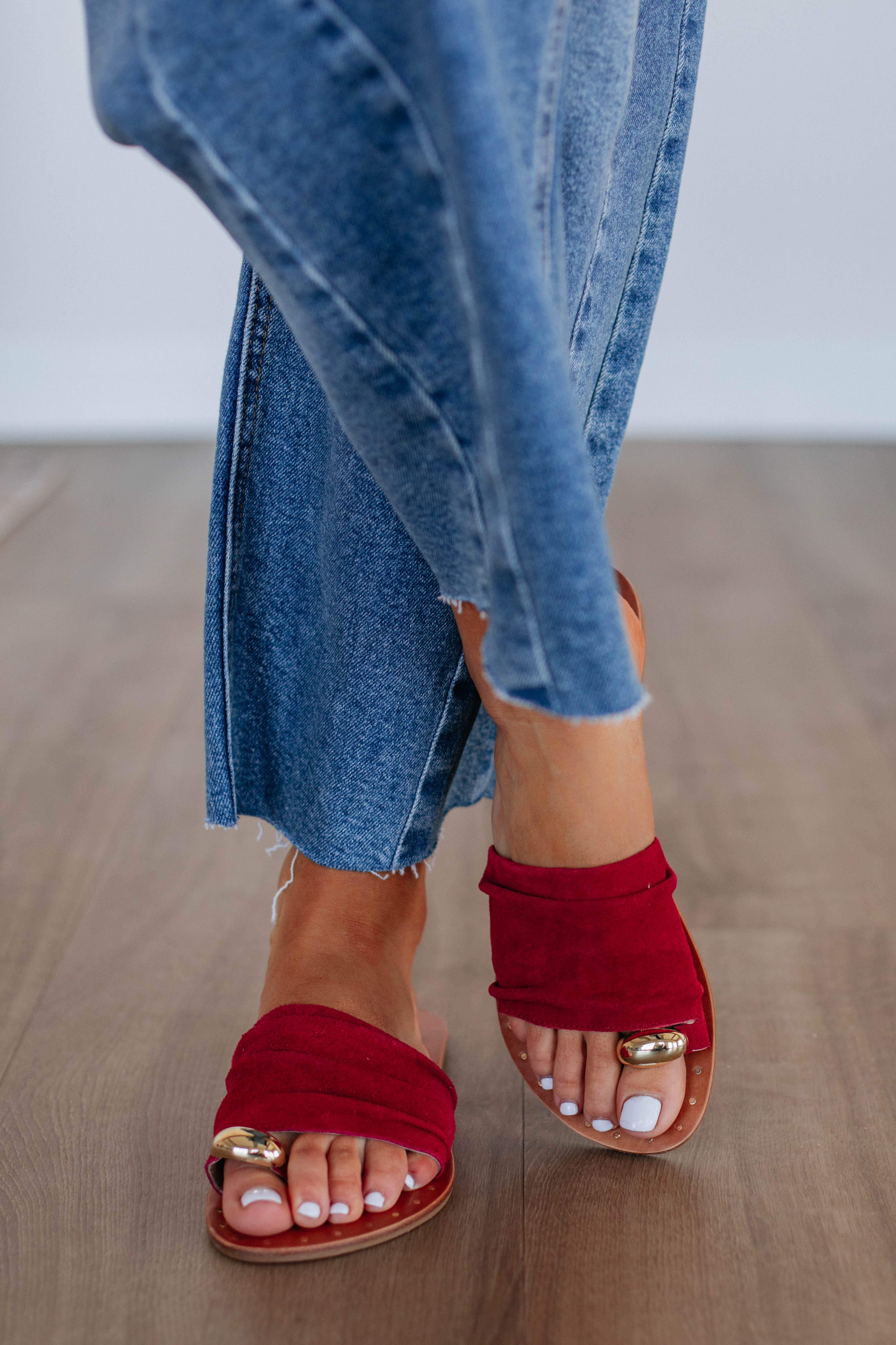 Keep It Current Women's Sandals - Stylish Sangria Color for Summer, Beach & Casual Outings | Comfortable & Trendy Footwear