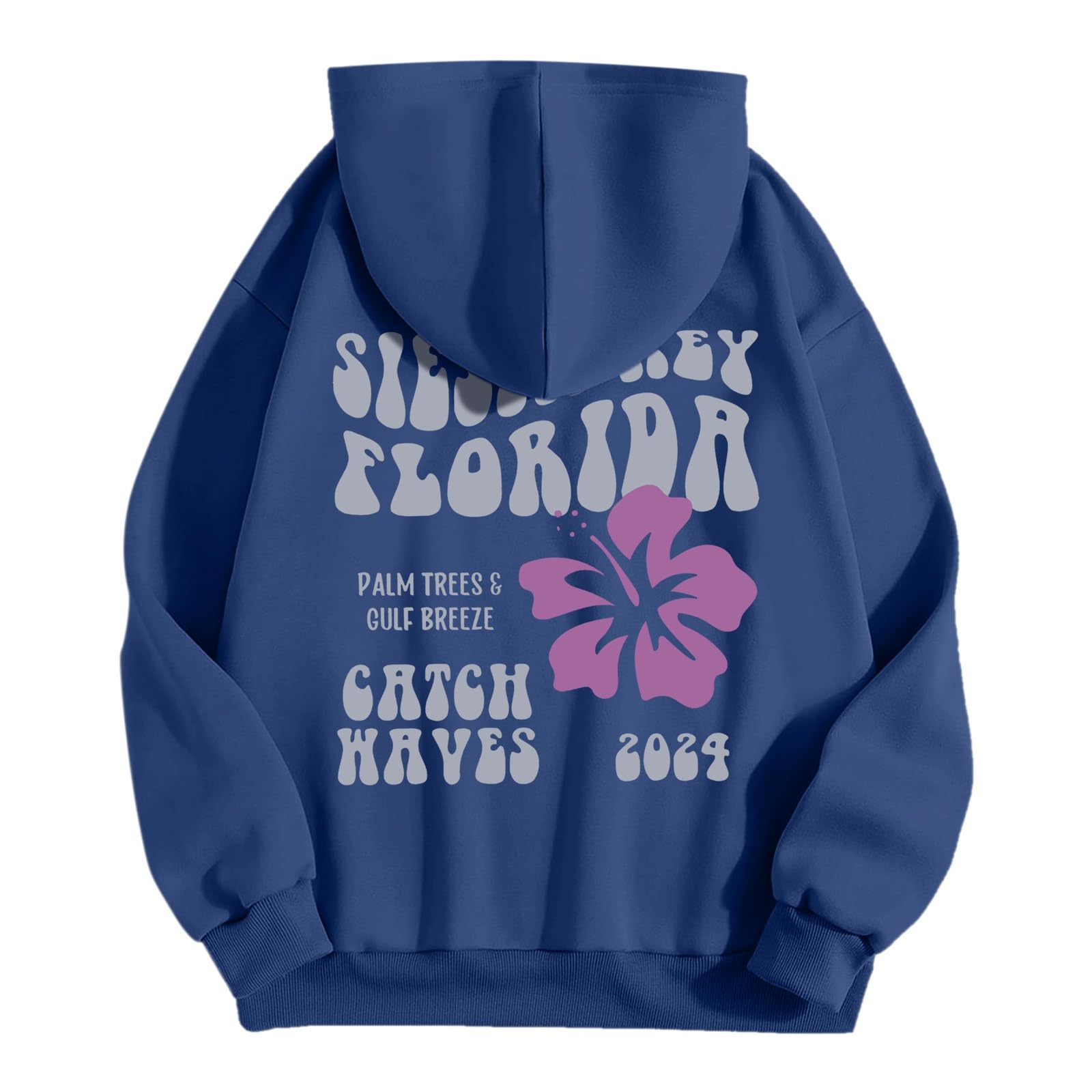 Women's Long Sleeve Hooded Sweatshirt - Loose Fit Oversized Pullover with Pocket, Fall Fashion Hoodie for Women | Perfect for Casual Wear, Beach Outings, and Cozy Autumn Days