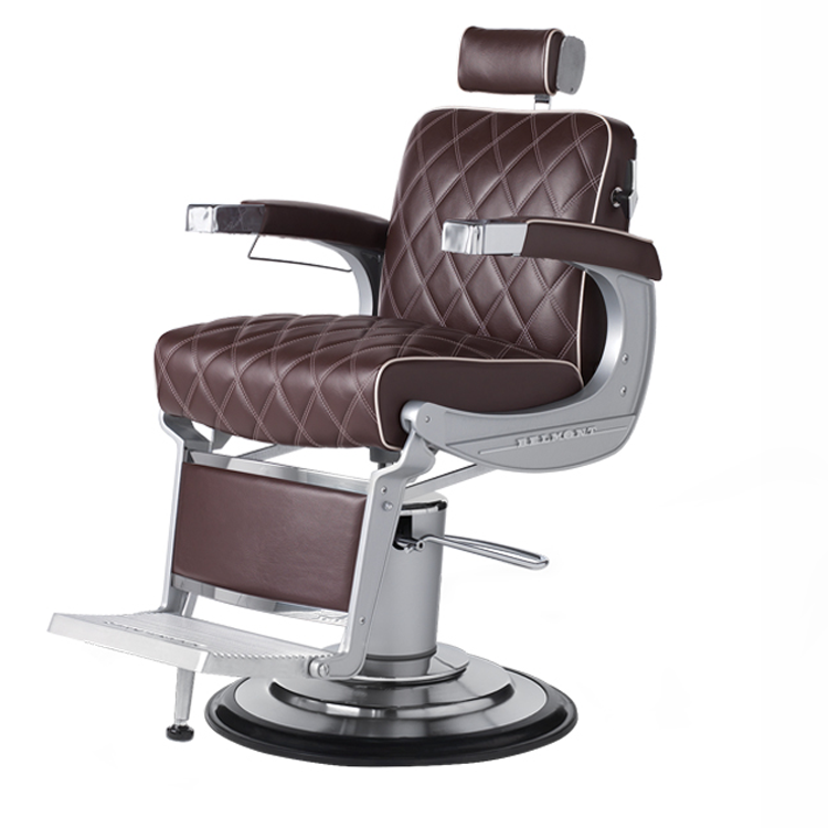 225 Diamond Stitch Elegance Barber Chair - Professional Salon & Home Use Styling Chair with Classic Design for Barbershops, Salons, and Personal Grooming