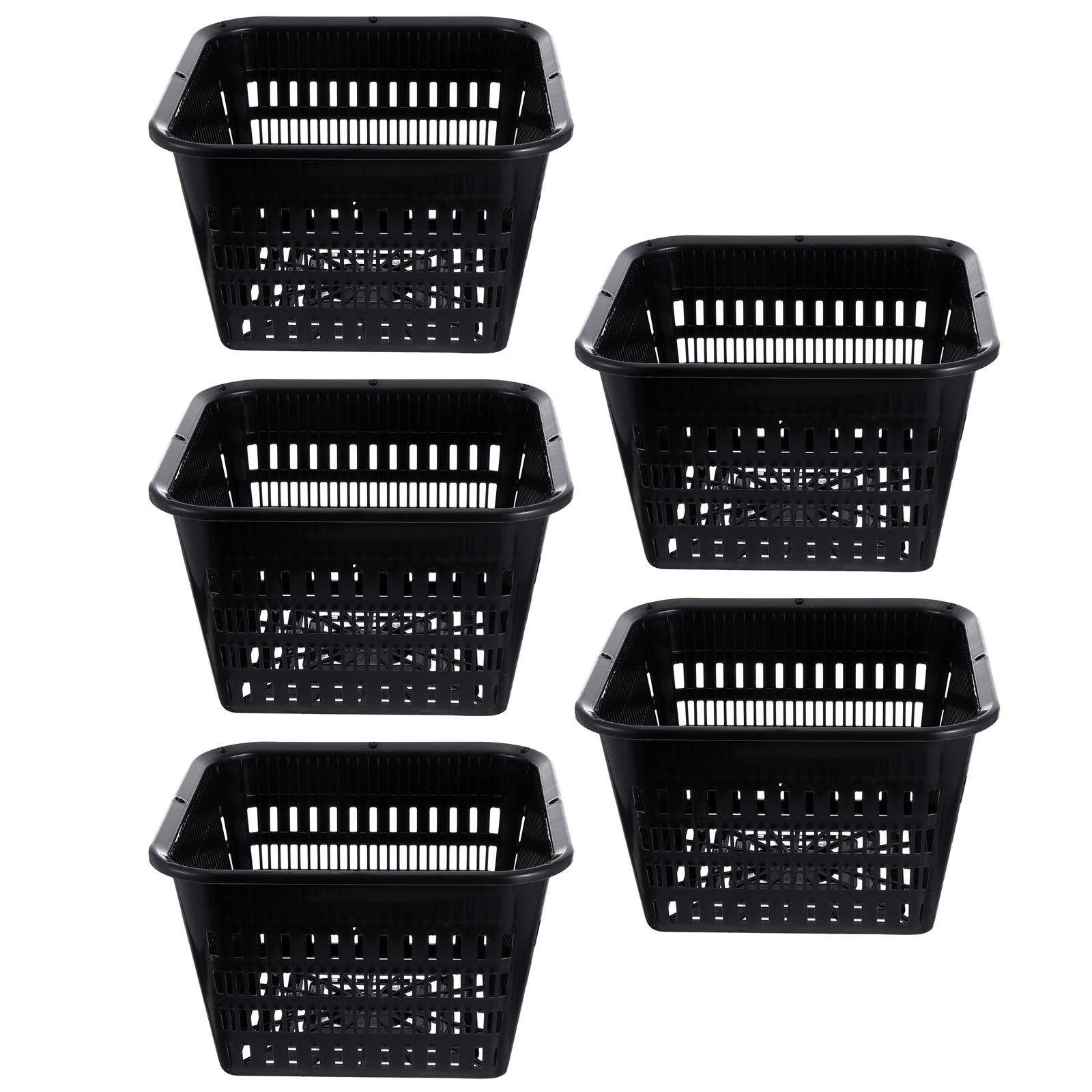 DOITOOL 5-Pack Thickened Plastic Orchid Pots with Drainage Holes - Breathable Flower Planters for Orchids, Phalaenopsis & Indoor Plants - Perfect for Home, Office, and Garden Decoration
