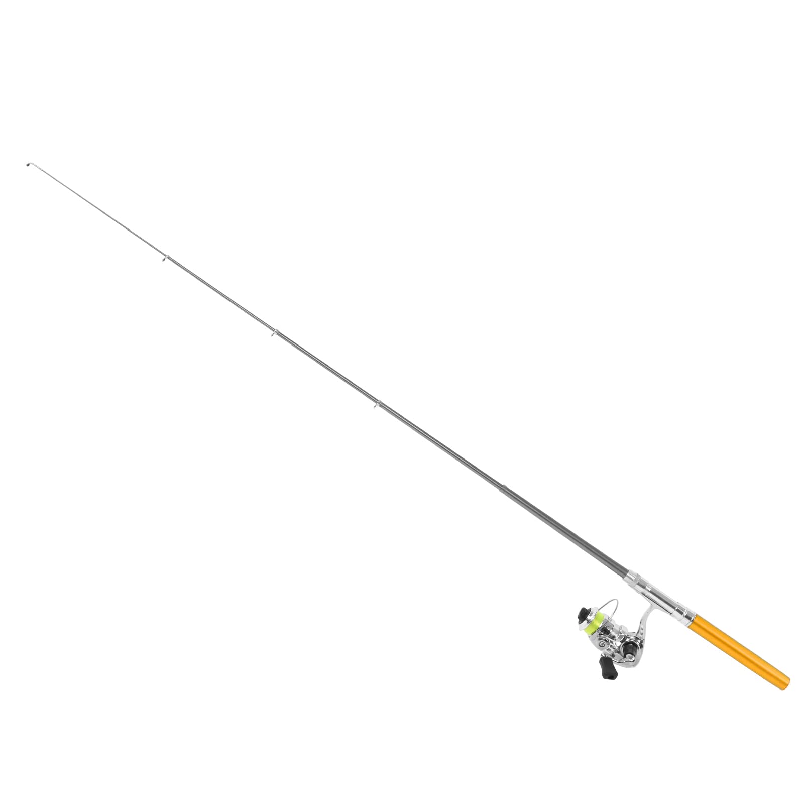 SunGooYue Mini Fishing Rod - Portable Pen-Style Pocket Fishing Pole with Retractable Reel Wheel | Compact Travel & Backpacking Fishing Gear for Outdoor Adventures
