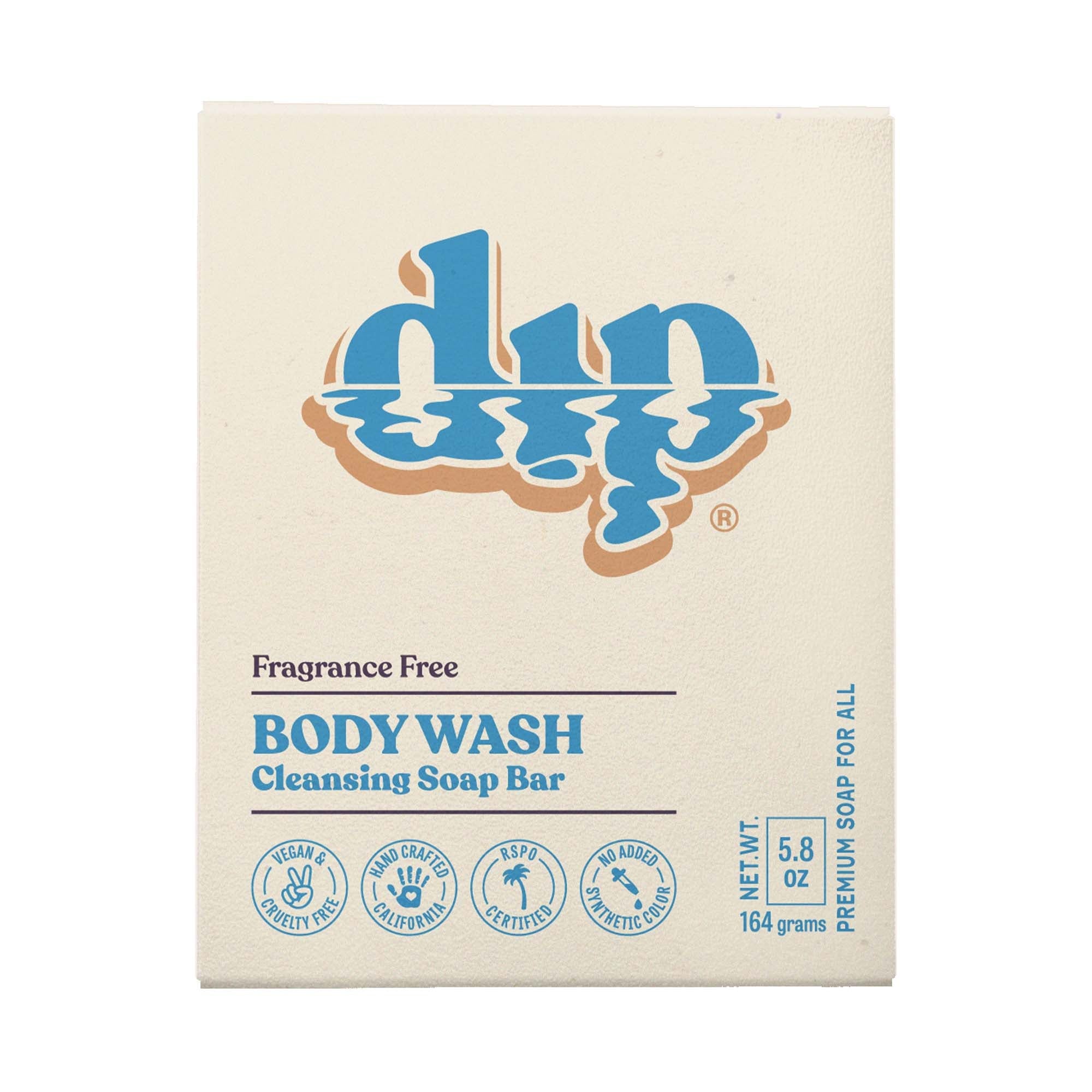 Fragrance-Free Body Wash Cleansing Soap Bar - Gentle & Moisturizing for Sensitive Skin - Perfect for Daily Shower & Travel