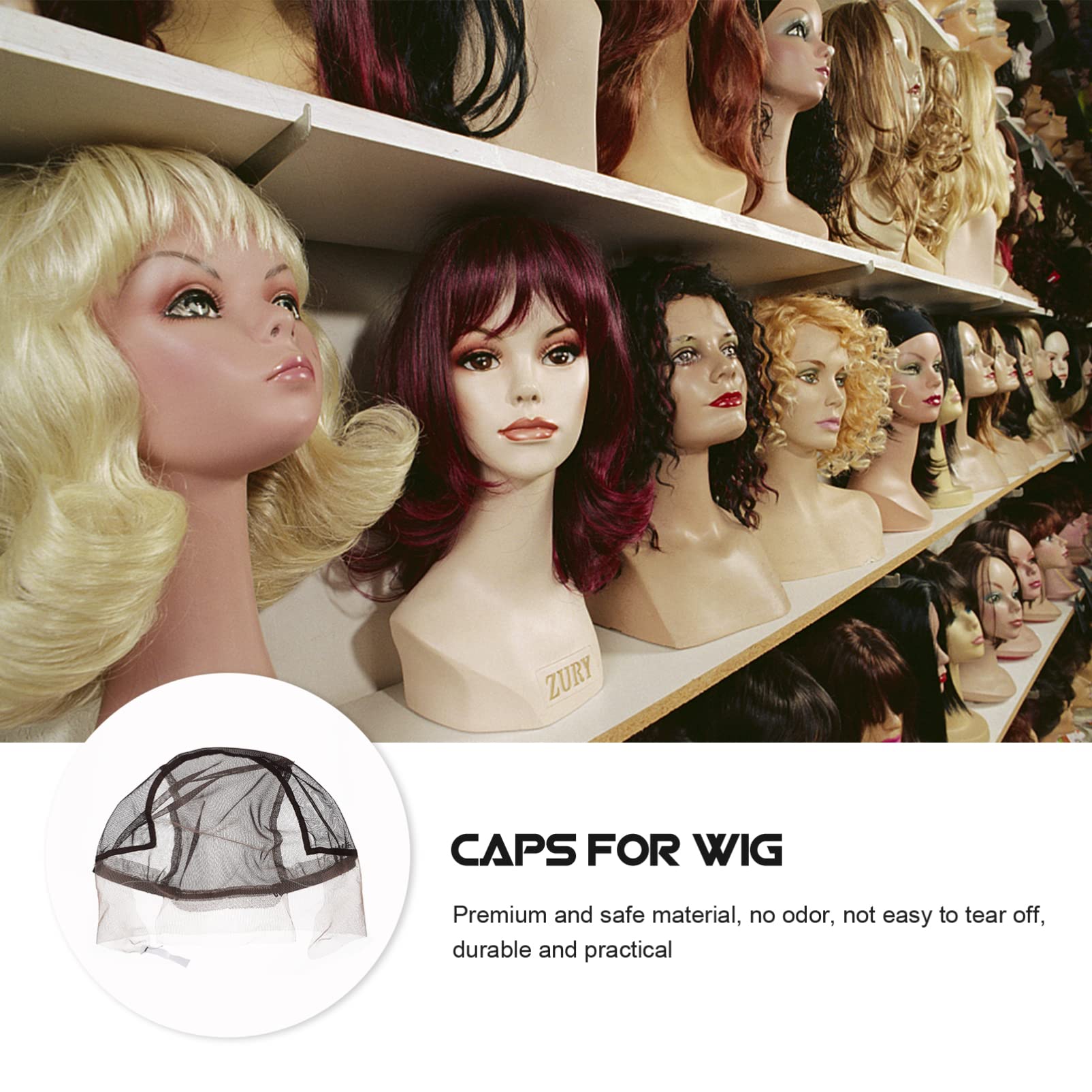 FOMIYES U-Shape Wig Net Cap for Lace Front Wigs - Breathable Mesh Polyester Wig Making Headband for Real Hair Wigs | Perfect for Cosplay, Costume Parties & Daily Hair Styling