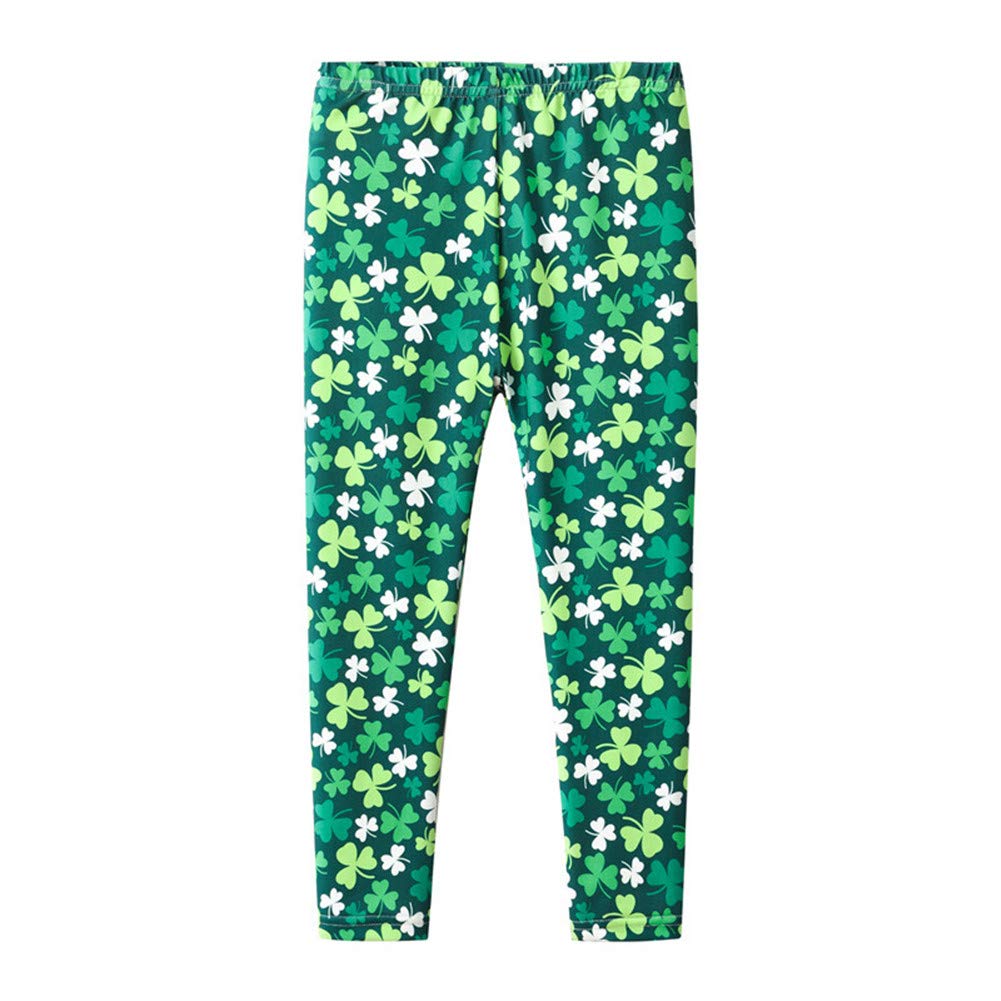 **Mud Kingdom Little Big Girls Leggings - Cute Printed Polyester Stretchy Pants for Toddler & Kids - Perfect for Spring & Summer Playtime, School & Outdoor Activities**