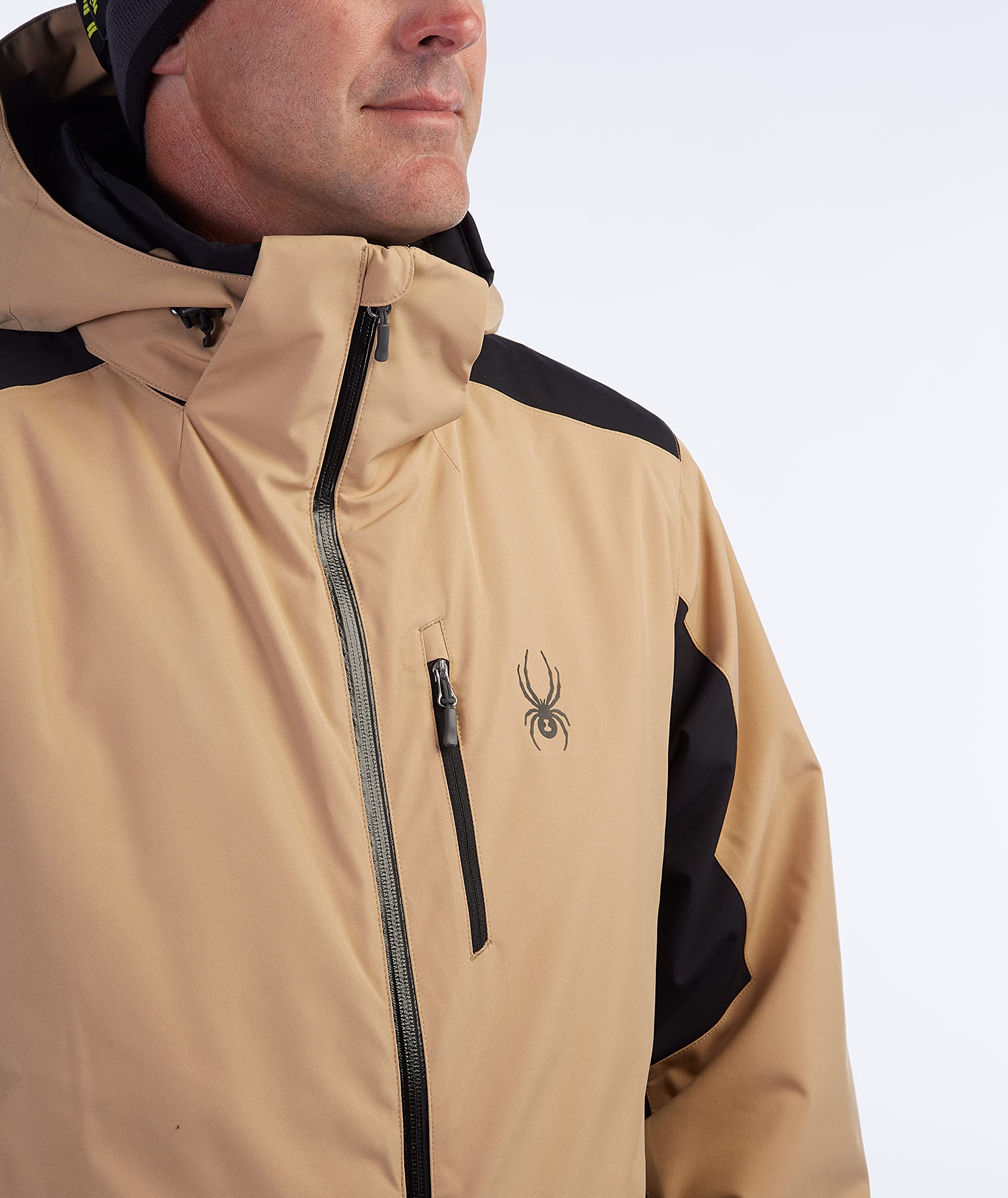 Spyder Men's Vertex Insulated Ski Snow Jacket with Hood - Waterproof Winter Coat for Skiing, Snowboarding & Outdoor Activities