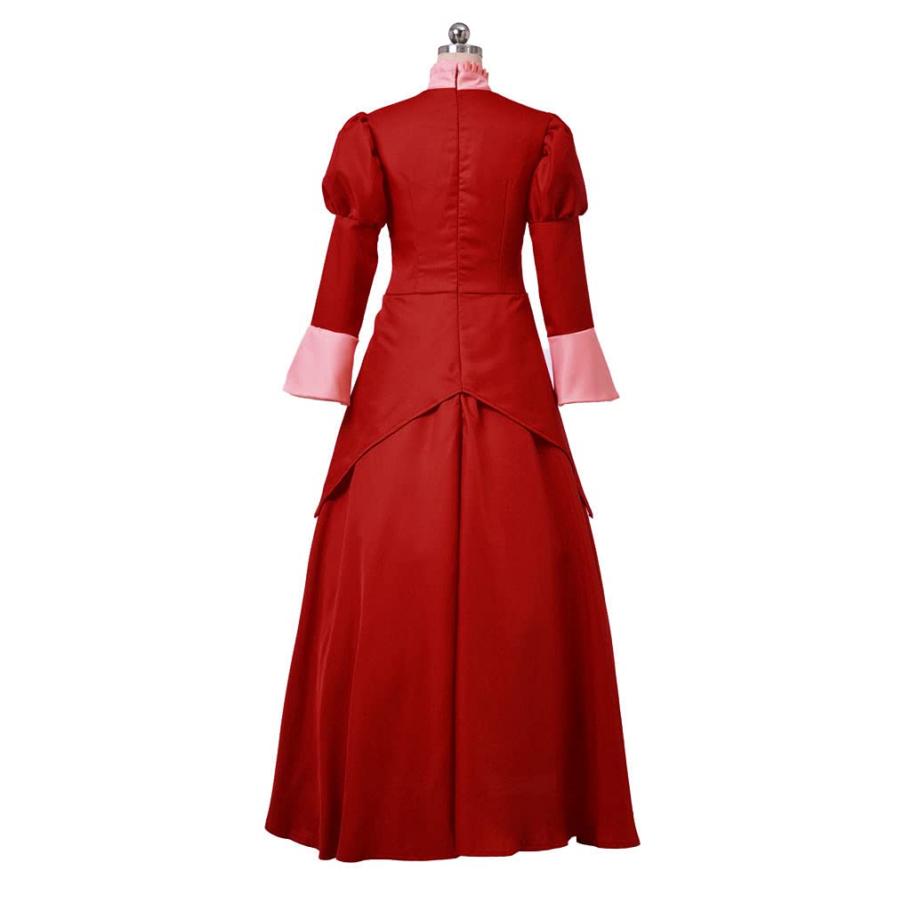 Lady Tremaine Red Dress Cosplay Costume - Stepmother Disney Cinderella Villain Outfit for Halloween, Cosplay Parties & Themed Events