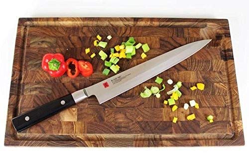 Premium 10 Inch Yanagi Sashimi Knife - High Carbon Steel Japanese Sushi Chef Knife for Professional Slicing - Perfect for Sashimi, Sushi, and Raw Fish Preparation at Home or Restaurant