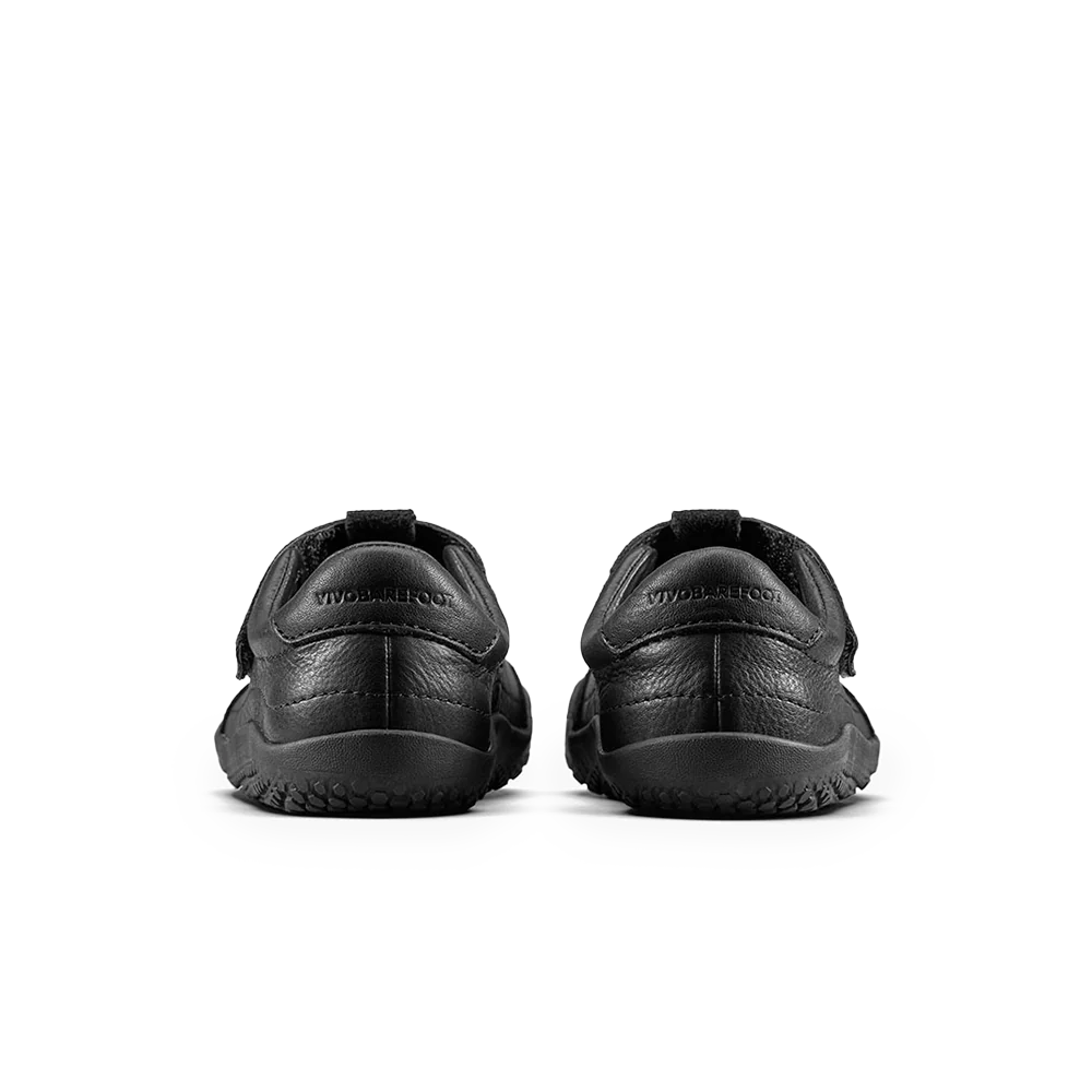 Vivobarefoot Gobi T.Bar Kids School Shoes - Lightweight Barefoot Shoes for Boys & Girls - Obsidian Black - Perfect for School, Playground & Outdoor Activities