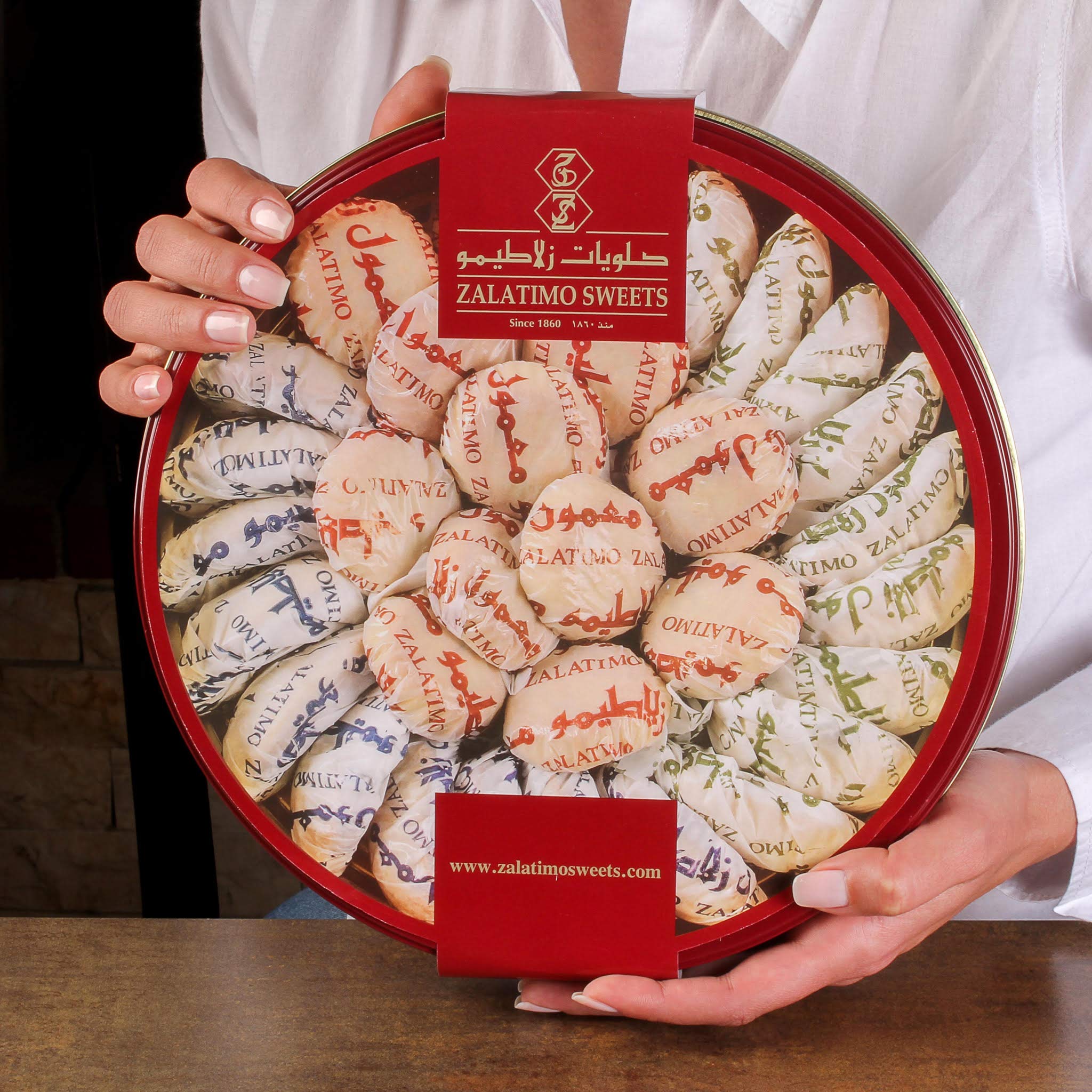 Zalatimo Premium Shortbread Cookies Gift Box - 100% Natural Assorted Variety Pack in Decorative Metal Tin (Pack of 4) | Perfect for Christmas Gifts, Thanksgiving Desserts, Birthday Parties & Tea Time Snacks