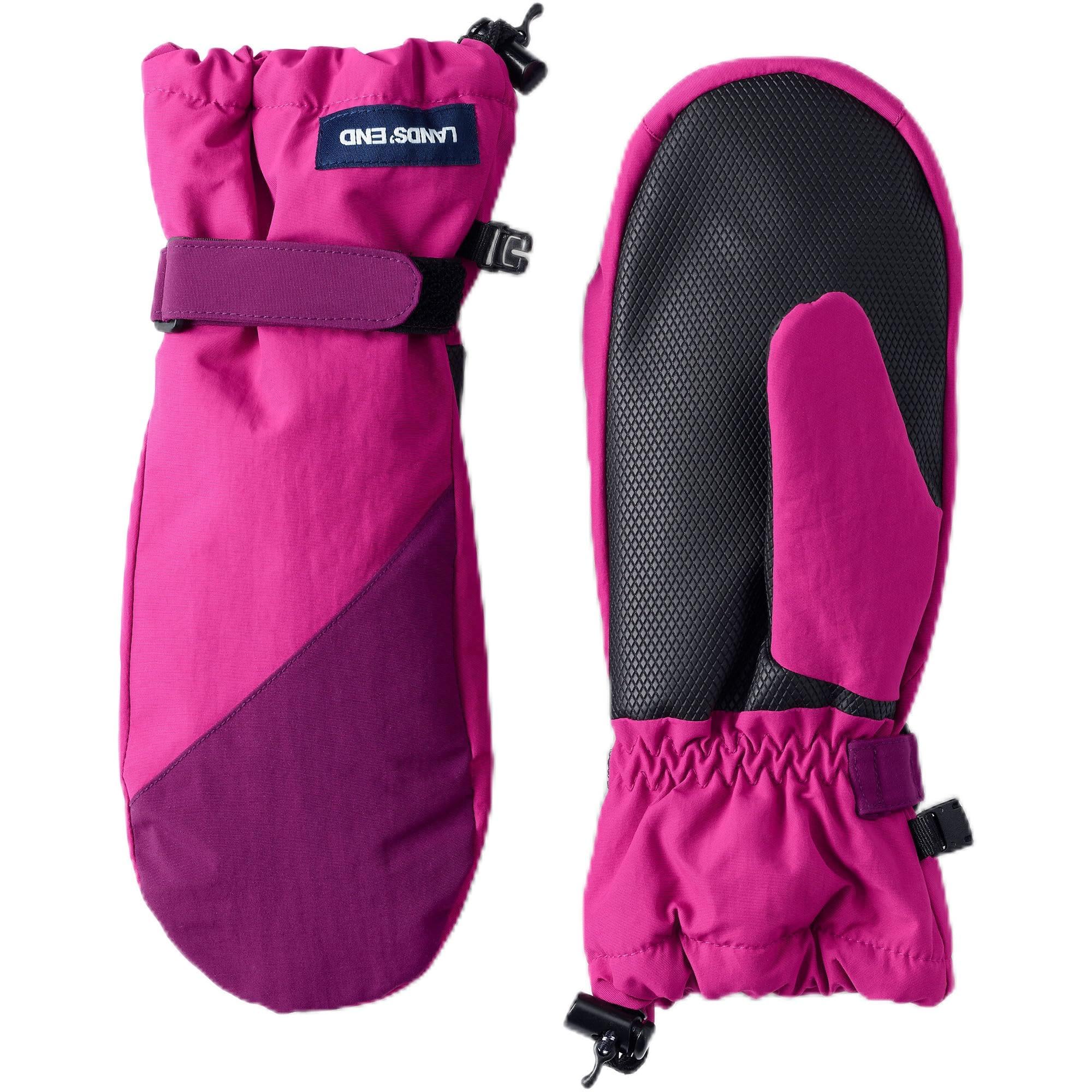 Lands' End Kids' Waterproof Winter Mittens - Warm & Windproof Gloves for Boys & Girls - Perfect for Snow Play, Skiing & Outdoor Activities
