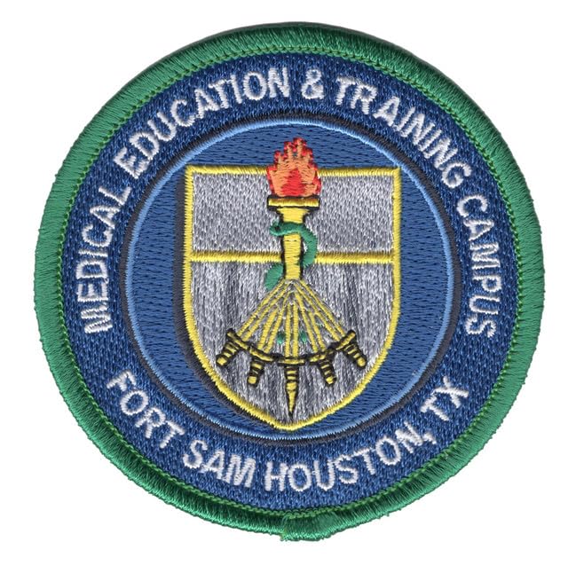 Medical Education and Training Campus Fort Sam Houston Texas Patch - Military Base Embroidered Patch for Uniforms, Caps & Collectibles | Perfect for Veterans, Military Enthusiasts & Patriotic Decor