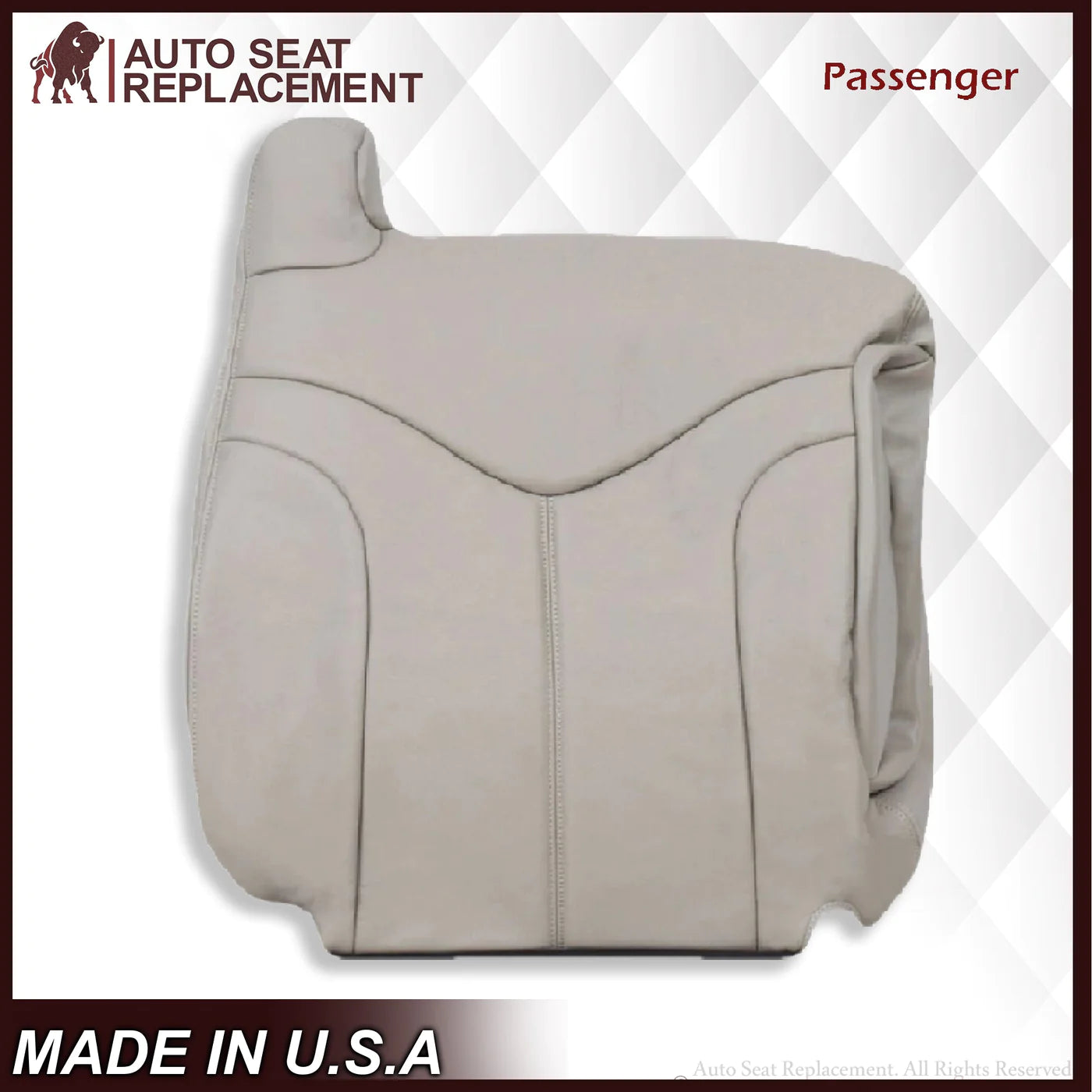 2000-2002 GMC Yukon XL 2nd Row Captain Seat 50/50 Split Bench Seat Cover - Shale Tan Color - Custom Fit for Yukon XL - Durable & Comfortable - Perfect for Road Trips & Family Adventures