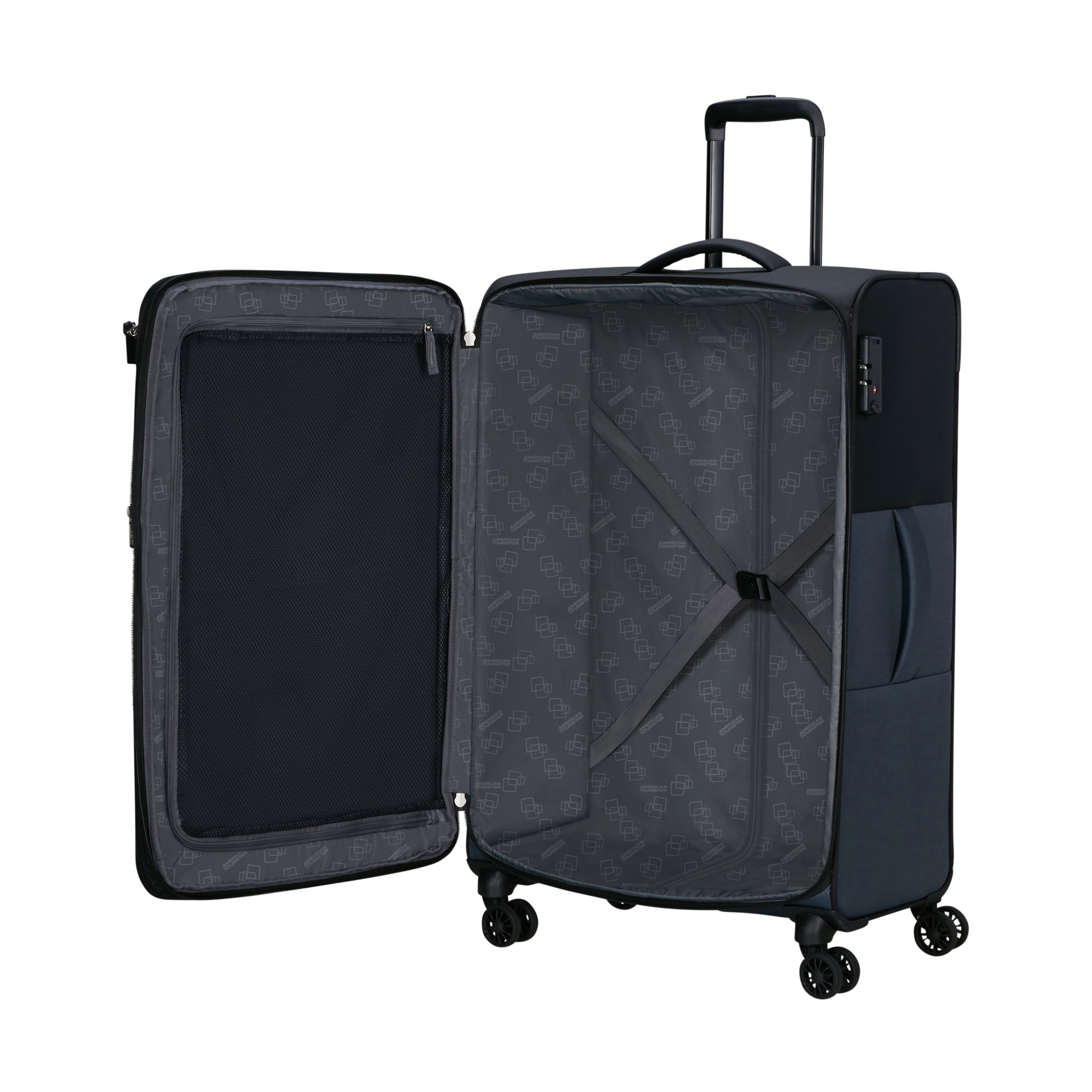 American Tourister Daring Dash Spinner Expandable 3-Piece Luggage Set - Lightweight Suitcase with 360° Wheels for Travel, Business Trips & Family Vacations