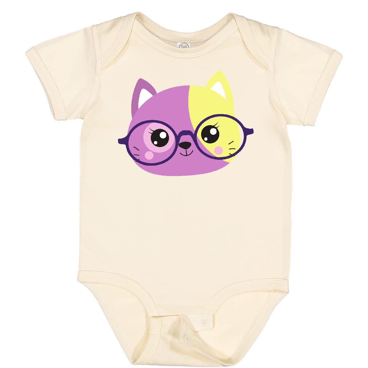 Hipster Cat Bodysuit - Kitten with Glasses for Baby Outfits