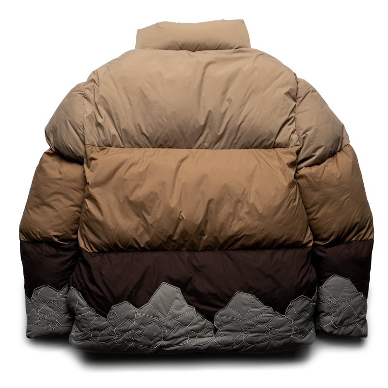 TOMBOGO Men's Brown Soil Layer Puffer Jacket - Lightweight Warm Winter Coat for Outdoor Activities & Urban Style