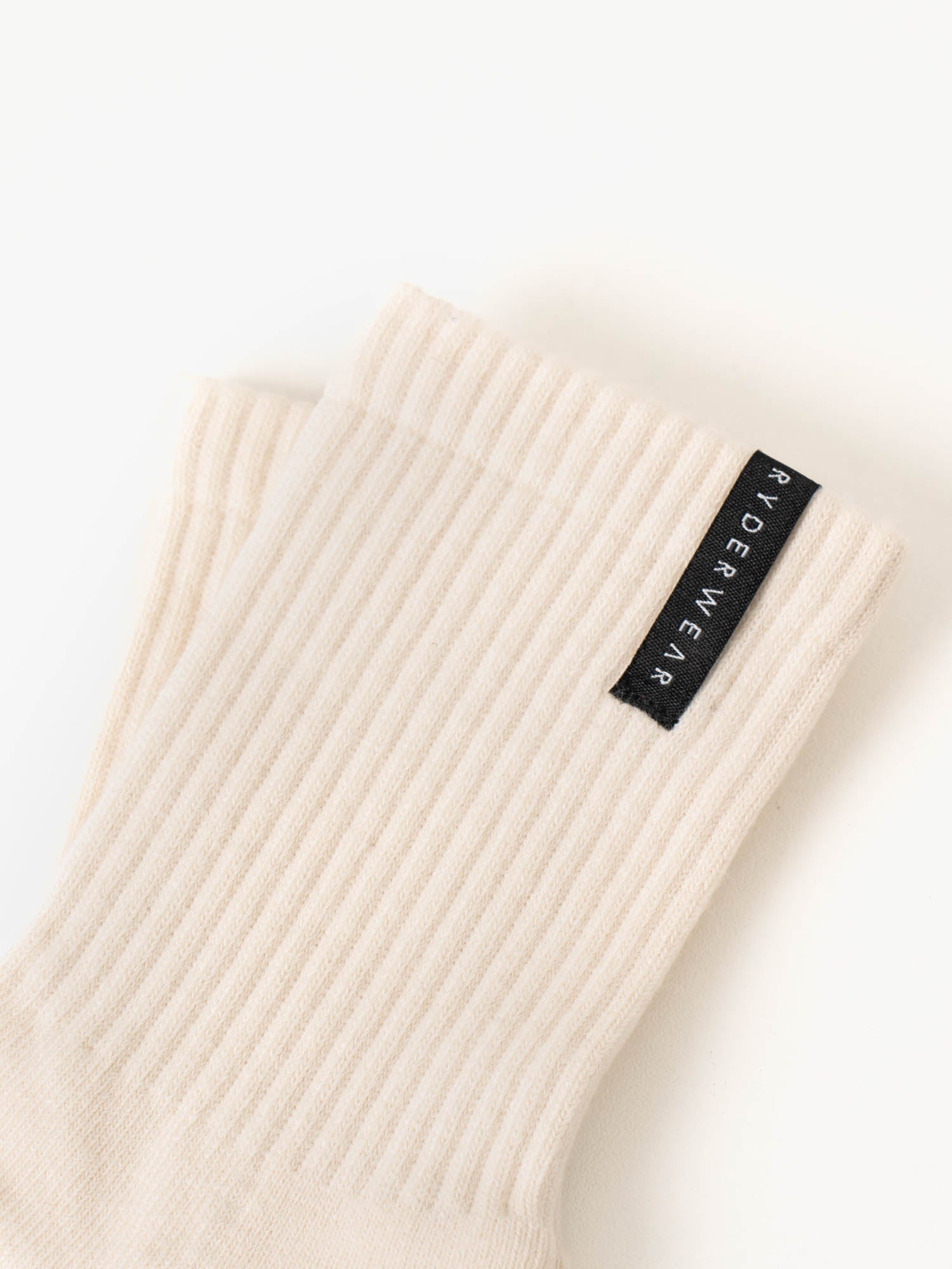 Premium Crew Socks - Soft Cotton Latte Stonewash Style - Comfortable for Daily Wear, Running & Outdoor Activities
