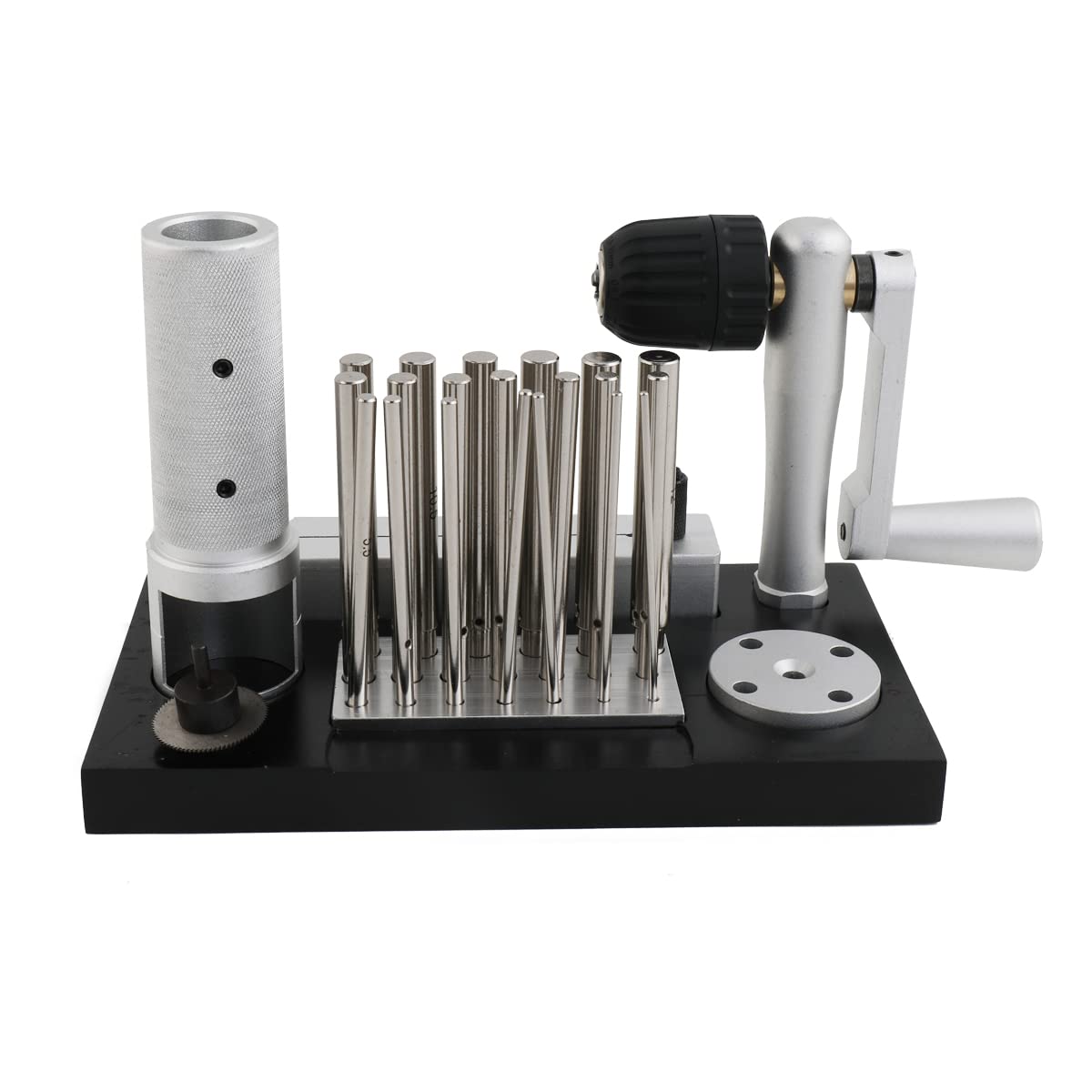 Professional Stainless Steel Manual Jump Ring Maker Tool with 20 Mandrels (2.5mm-12mm) - Jewelry Making Wire Bending Machine for DIY Earrings, Necklaces & Bracelets - Perfect for Jewelry Crafting, Beading Projects & Metalwork