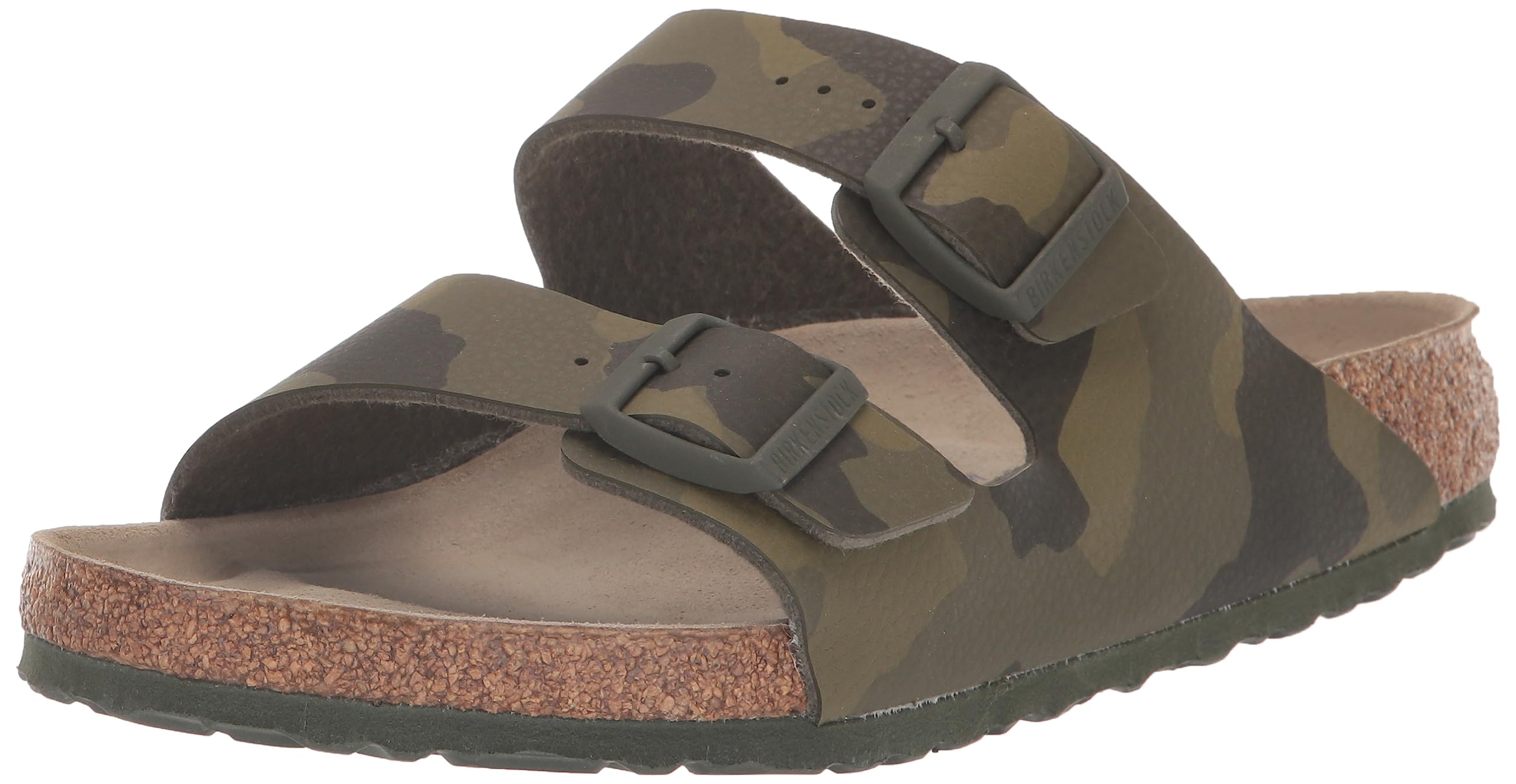Birkenstock Men's Arizona Soft Footbed Sandals - Comfortable Open-Back Cork Leather Sandals for Walking, Travel & Casual Wear