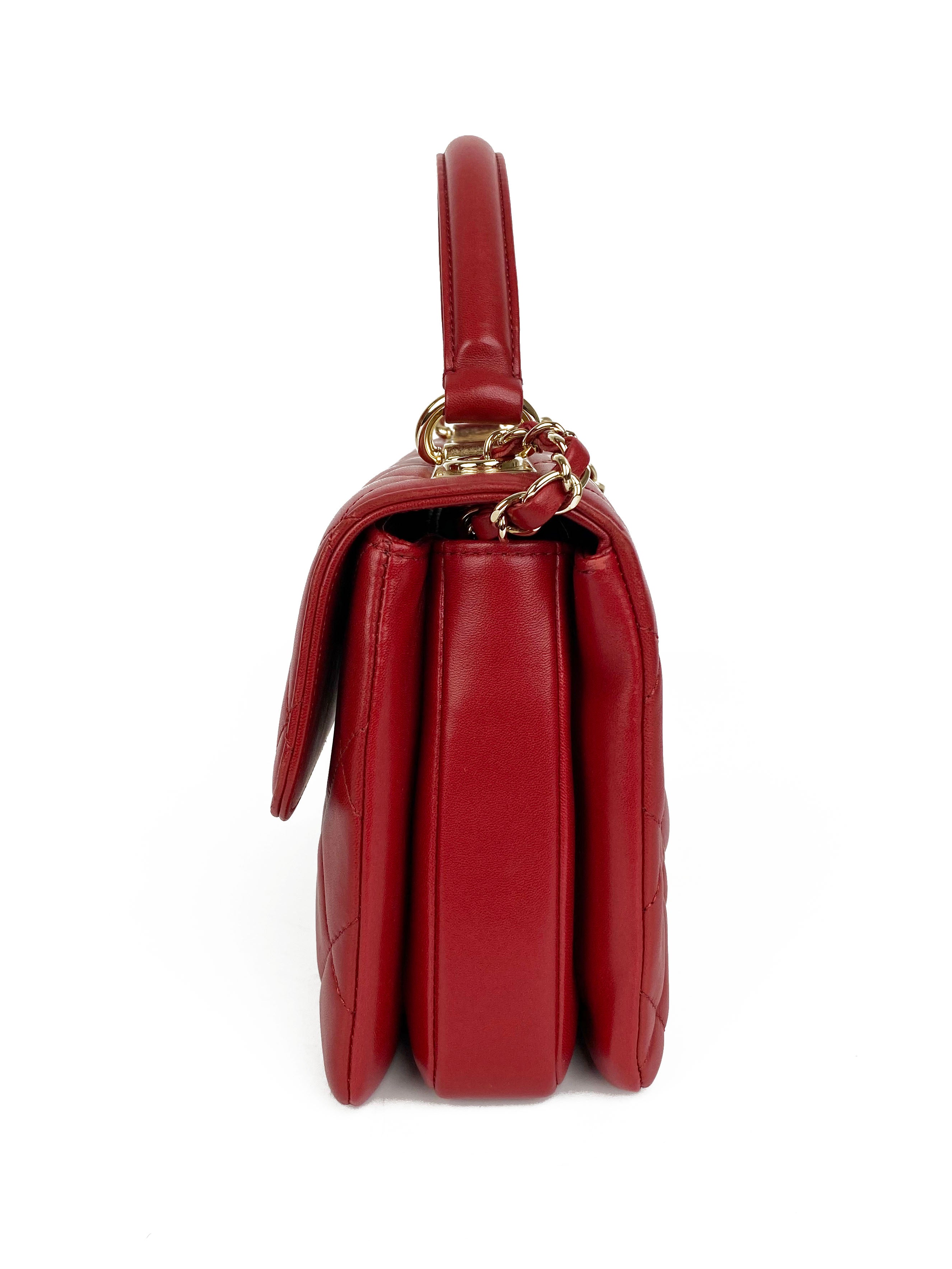 Chanel Small Red Trendy CC Bag - Luxury Crossbody Handbag for Women | Perfect for Parties, Dates & Everyday Use
