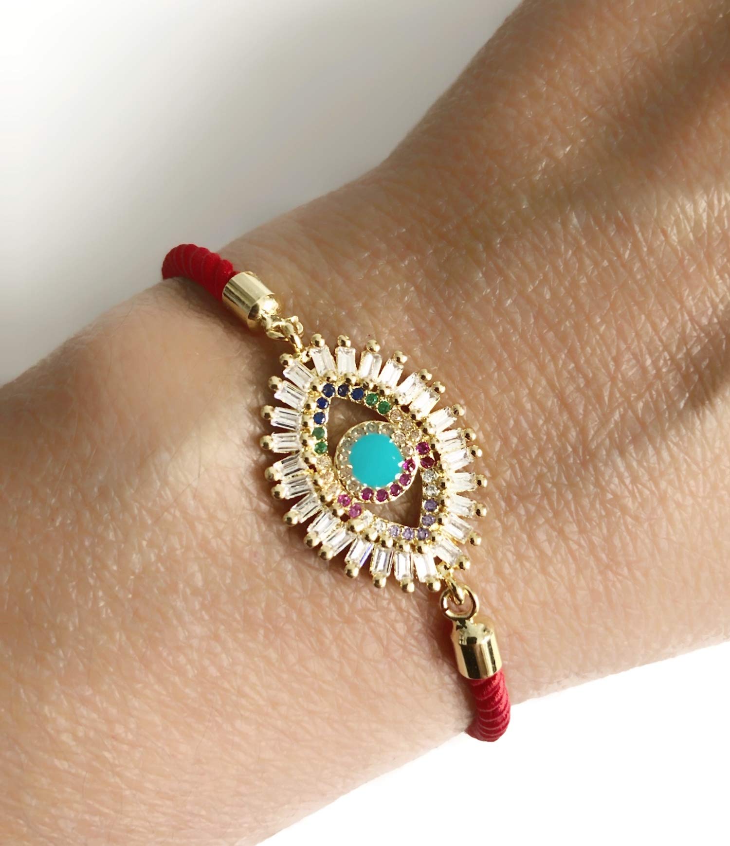 Evil Eye Protection Bracelet for Women - Red String Lucky Charm Jewelry for Good Luck & Positive Energy - Perfect for Everyday Wear, Gifts & Spiritual Healing