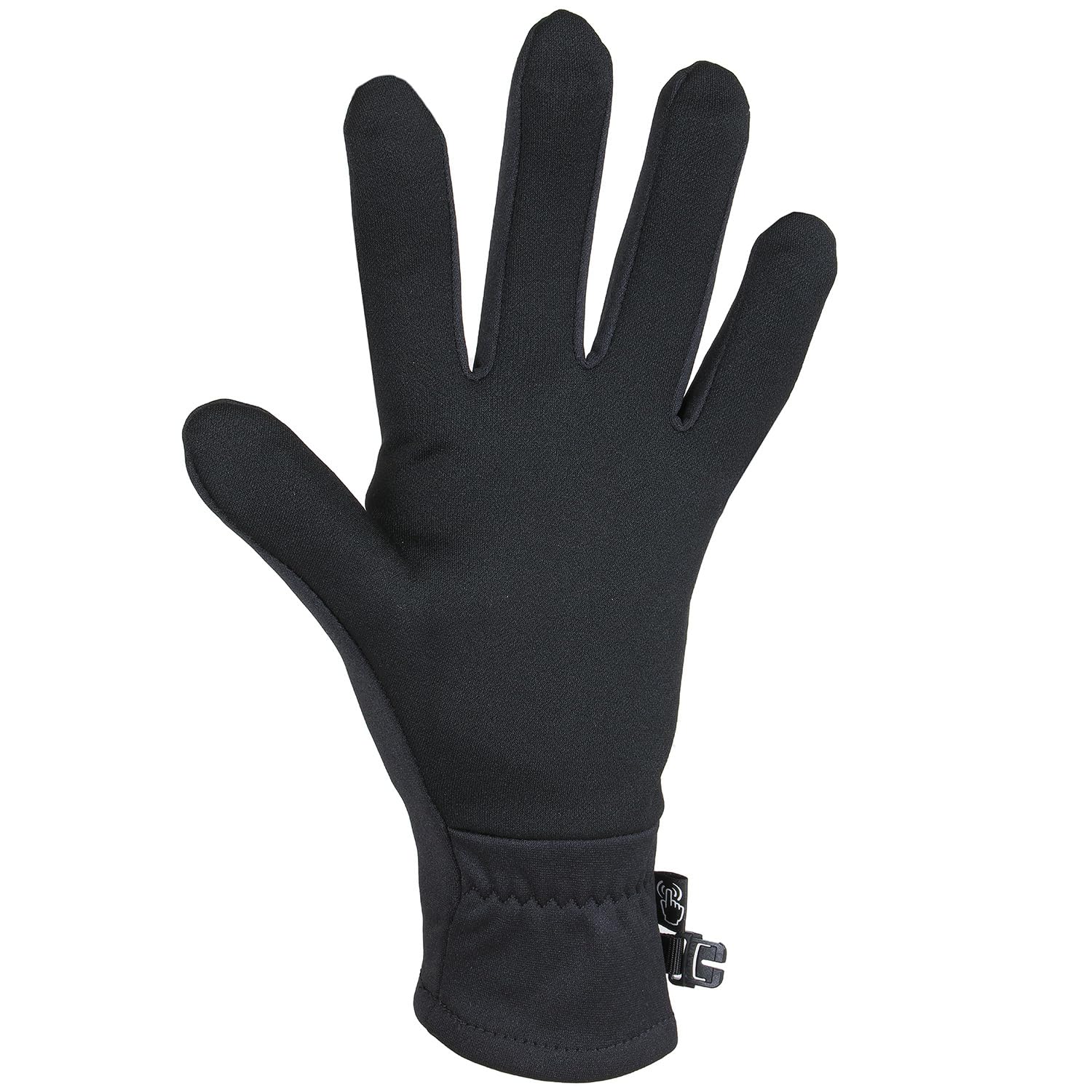 Midweight Screentap Gloves - Touchscreen Fleece Liners for Running, Commuting, Hiking - Black NPF, X-Large - Perfect for Winter Sports and Outdoor Adventures