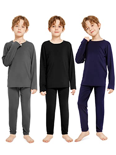 Resinta Boys Thermal Underwear Set - Warm & Soft Top & Long Johns for Winter