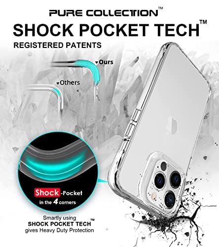 iPhone 13 Clear Transparent Phone Case - Shockproof TPU + PC Hard Cover - Anti-Yellowing Protection - Perfect for Everyday Use, Travel & Outdoor Activities (Compatible with iPhone 13)