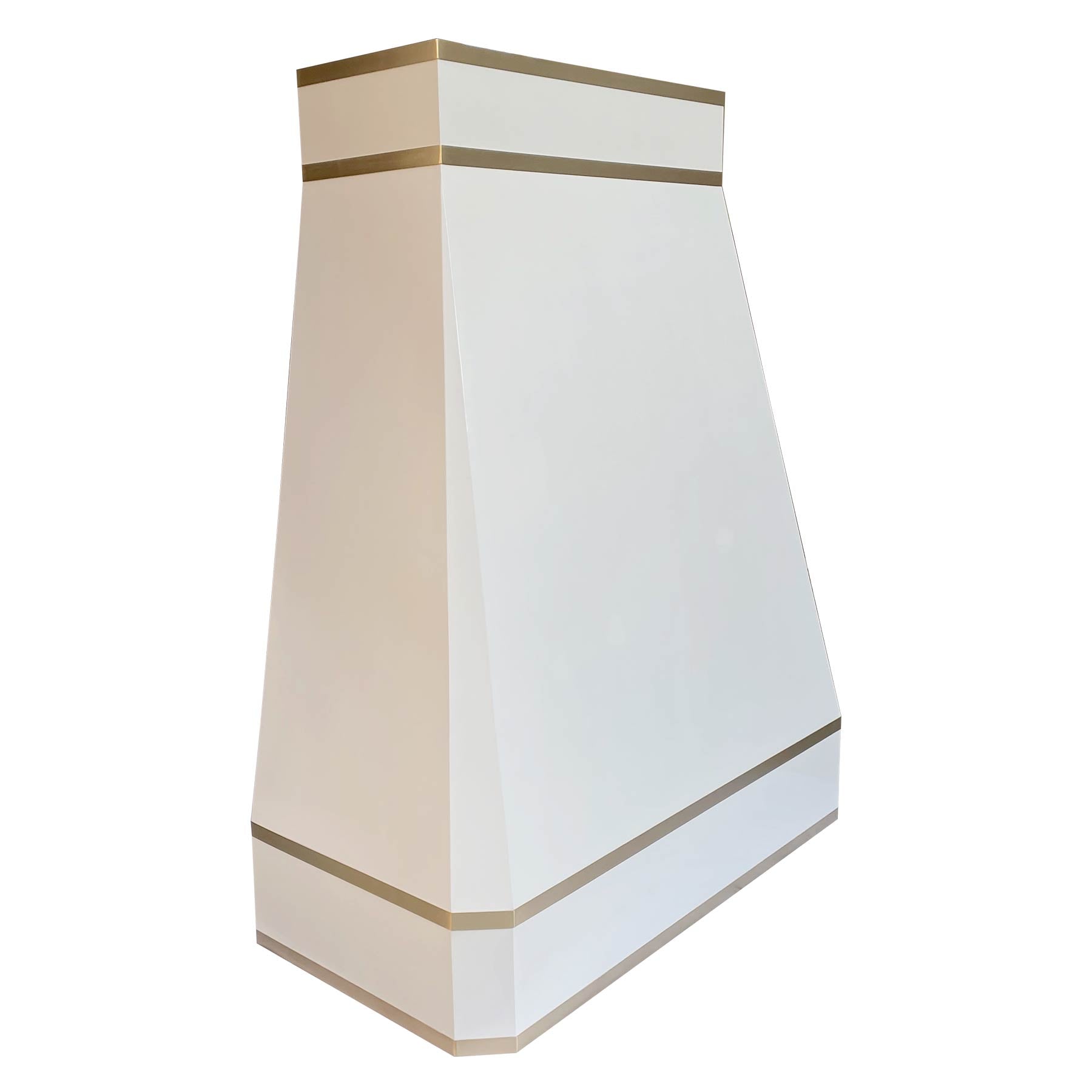RHM Custom Stainless Steel Tapered Range Hood with Crown Molding - 39 Inch Modern Kitchen Vent Hood (Model H39 BS W3) - Perfect for Open Concept Kitchens & Luxury Home Renovations