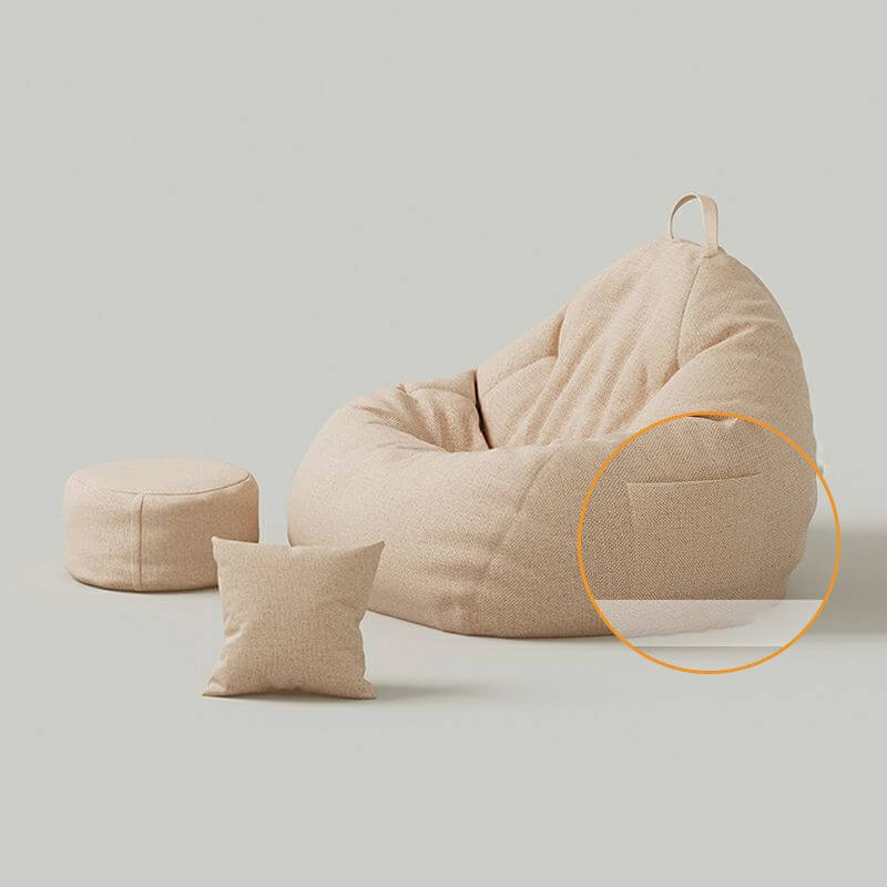 Portable Armless Bean Bag Chair for Adults - Lightweight, Foldable with Storage Bag - Perfect for Lounging, Gaming, and Small Spaces