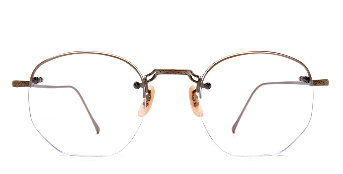 Vintage Metal Gatsby Eyeglasses - Classic Retro Round Frame Glasses for Men & Women - Perfect for Costume Parties, Halloween, and 1920s Themed Events