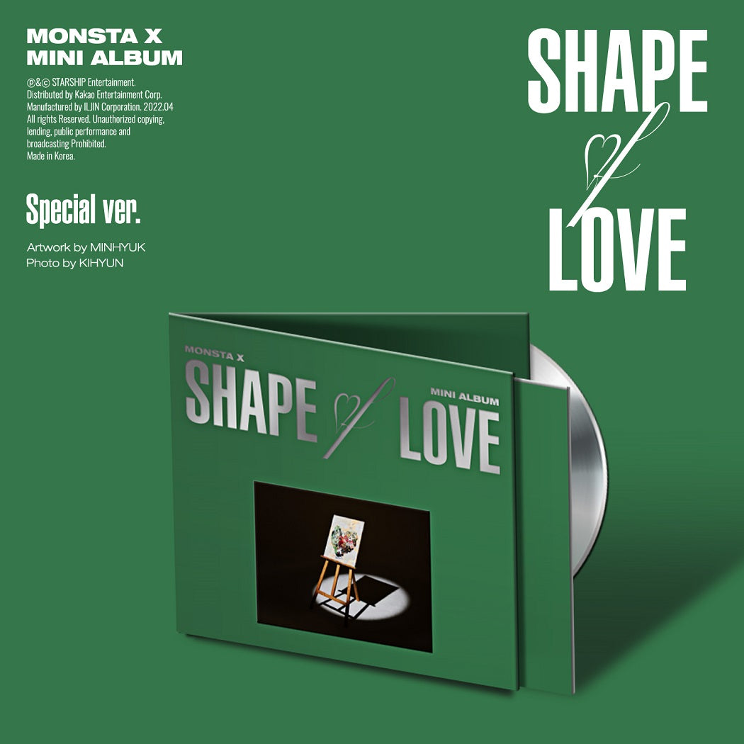 MONSTA X 11th Mini Album 'SHAPE OF LOVE' Special Edition - K-Pop CD with Photobook & Exclusive Content | Perfect for K-Pop Collectors and MONSTA X Fans