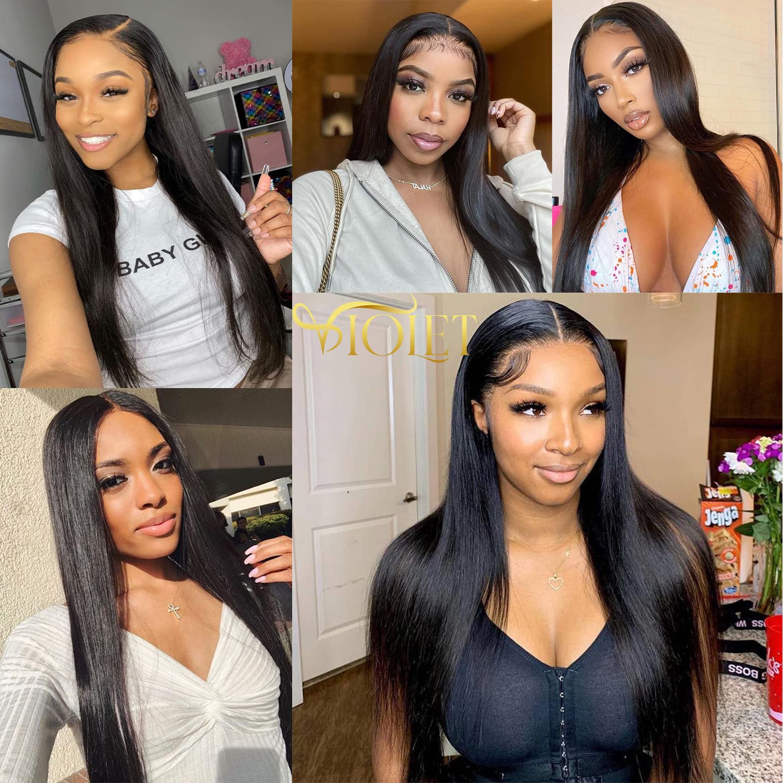 3 Bundles Brazilian Straight Human Hair with Lace Closure (20 22 24+18 Inches) 100% Unprocessed Remy Virgin Hair Weave - 4x4 Free Part, Double Weft, Black Natural Color | Perfect for Protective Styles, Wig Making & Everyday Wear